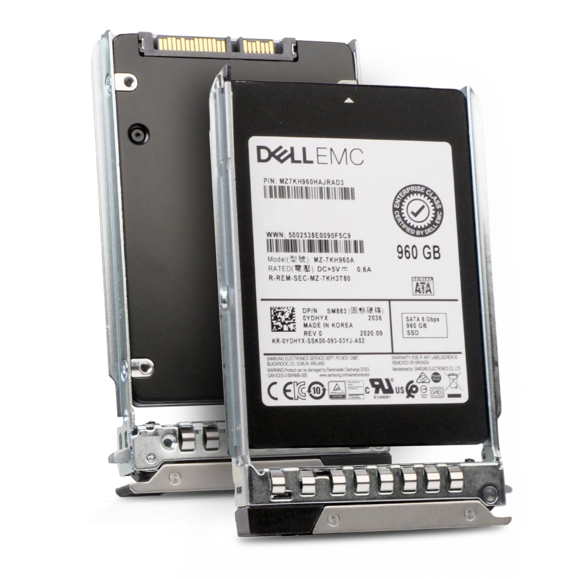 Dell G14 0YDHYX 960GB 3 DWPD SATA 6Gb/s MLC Mixed-Used 2.5in Refurbished SSD