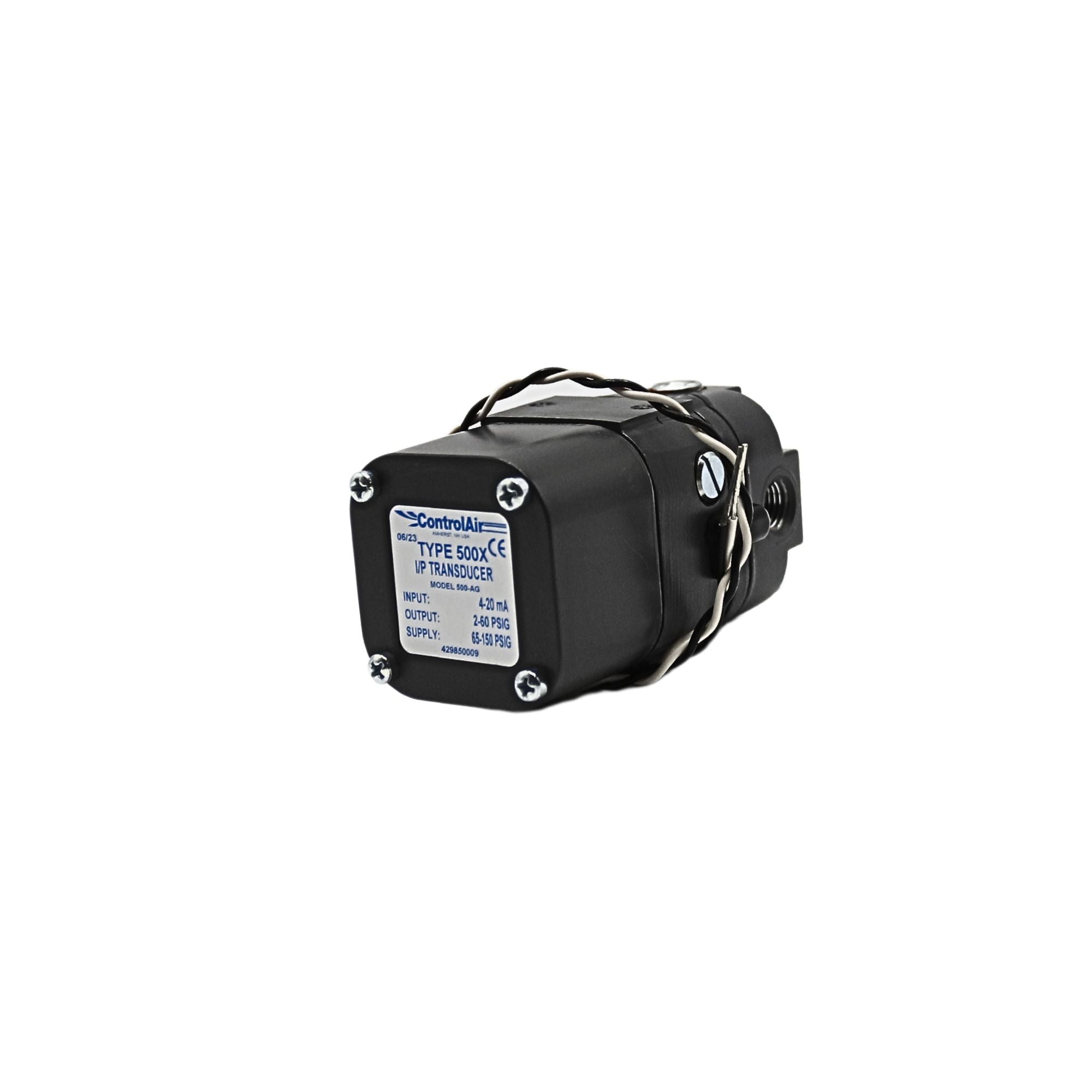 Control Air | Pressure Transducer 4-20MA, 2-60PSI | 500-AG
