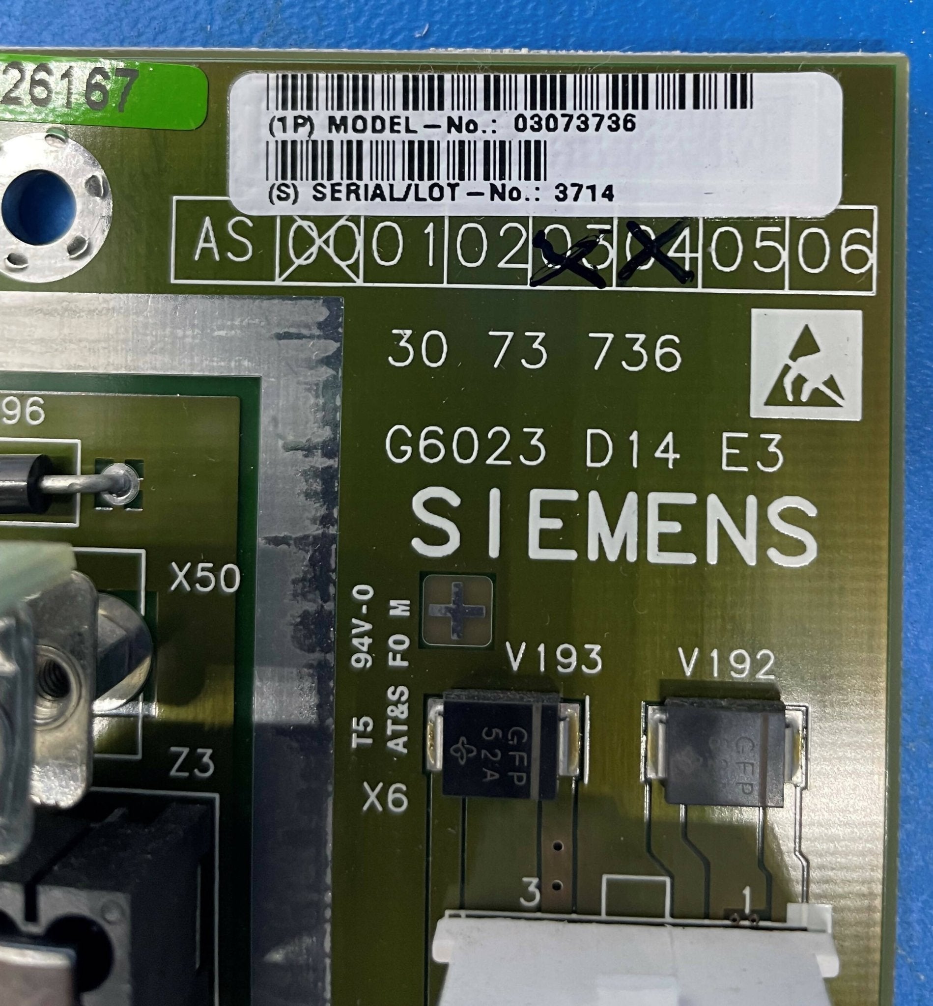 CONTROL BOARD D14/D1 (03073736/3073736/5649509 SIEMENS