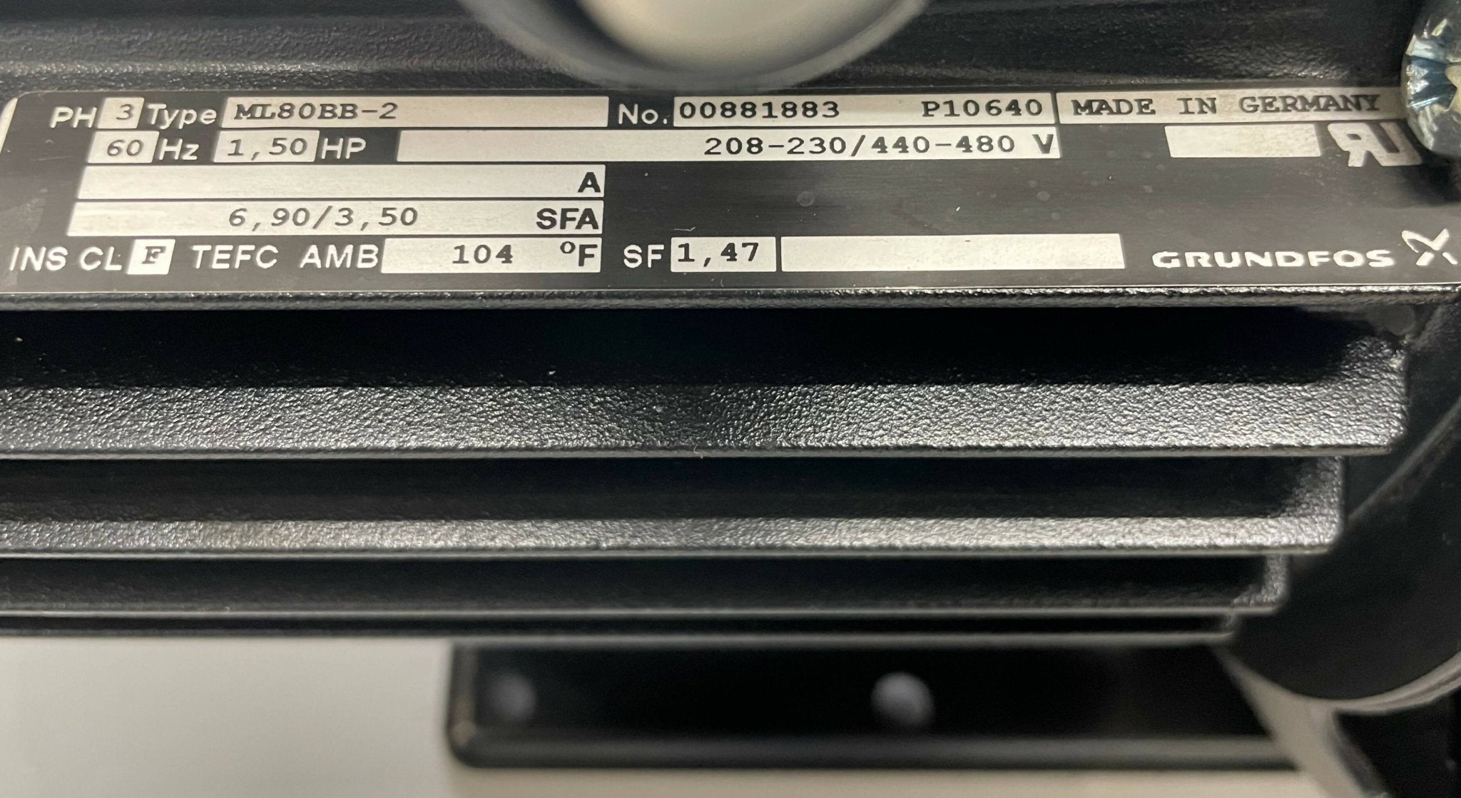 COOLING PUMP (ML80BB-2/04017507 SIEMENS