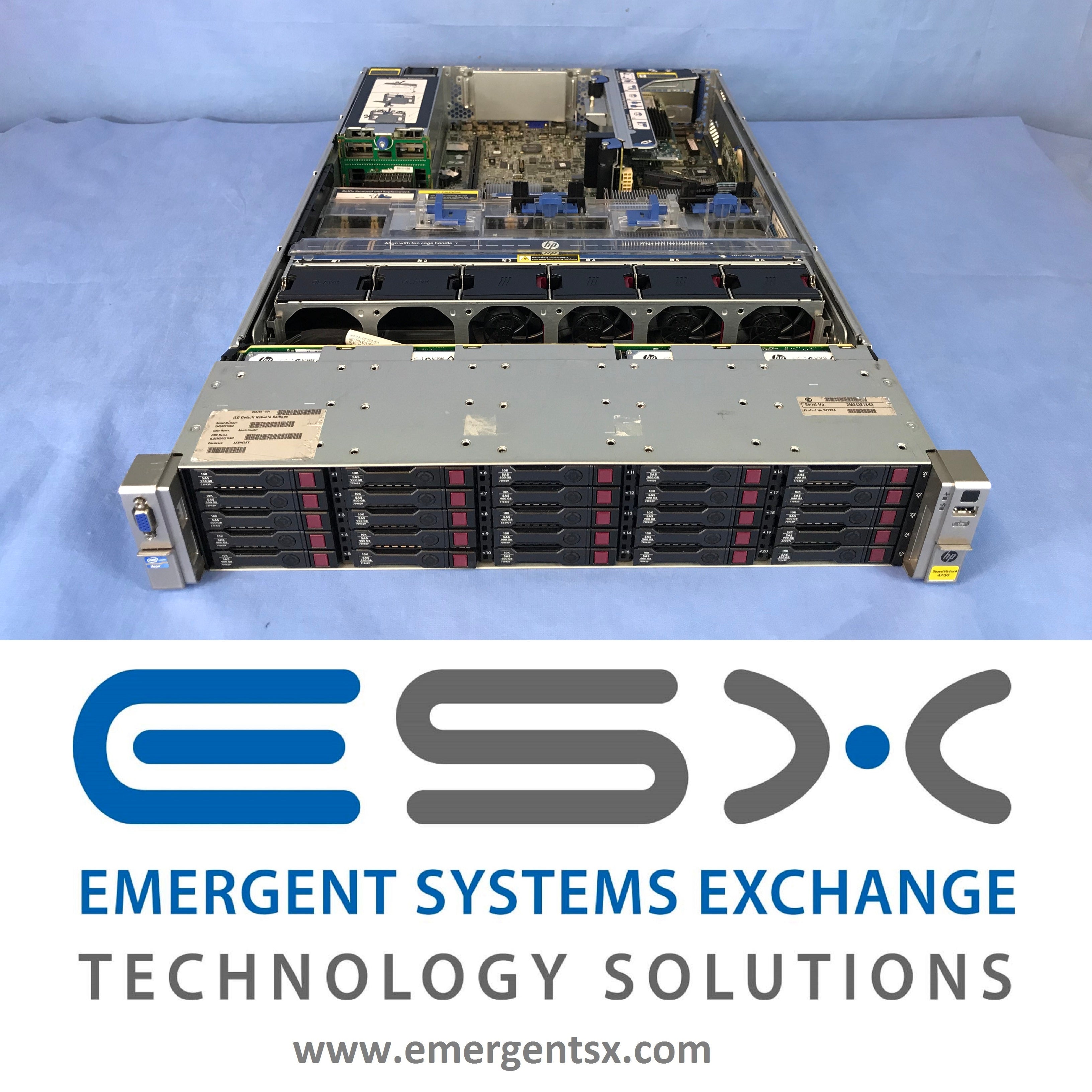 HP DL380p G8 2U Server 2x 6 Core E5-2620 2 GHz 256GB RAM 25x 900GB 10k SAS