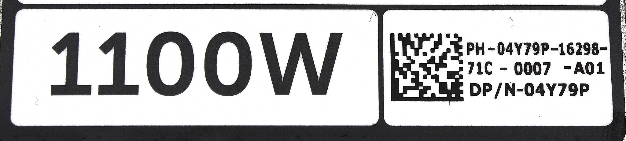 DELL 4Y79P 1100W DC RF DELL NETWORK SWITCH PSU E1100D-S0
