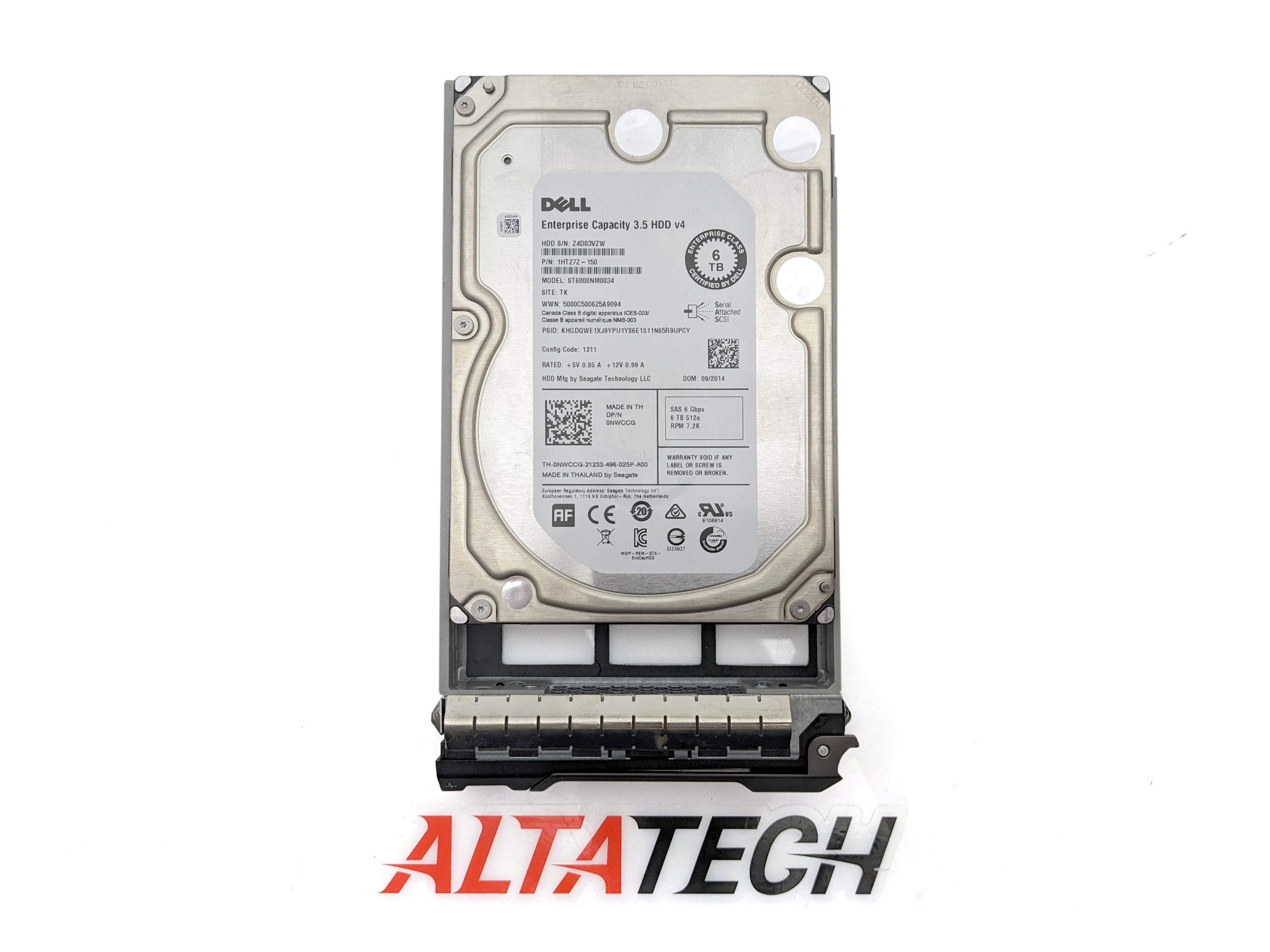 Dell 085FNJ 6TB 7.2K SAS 3.5" 6G