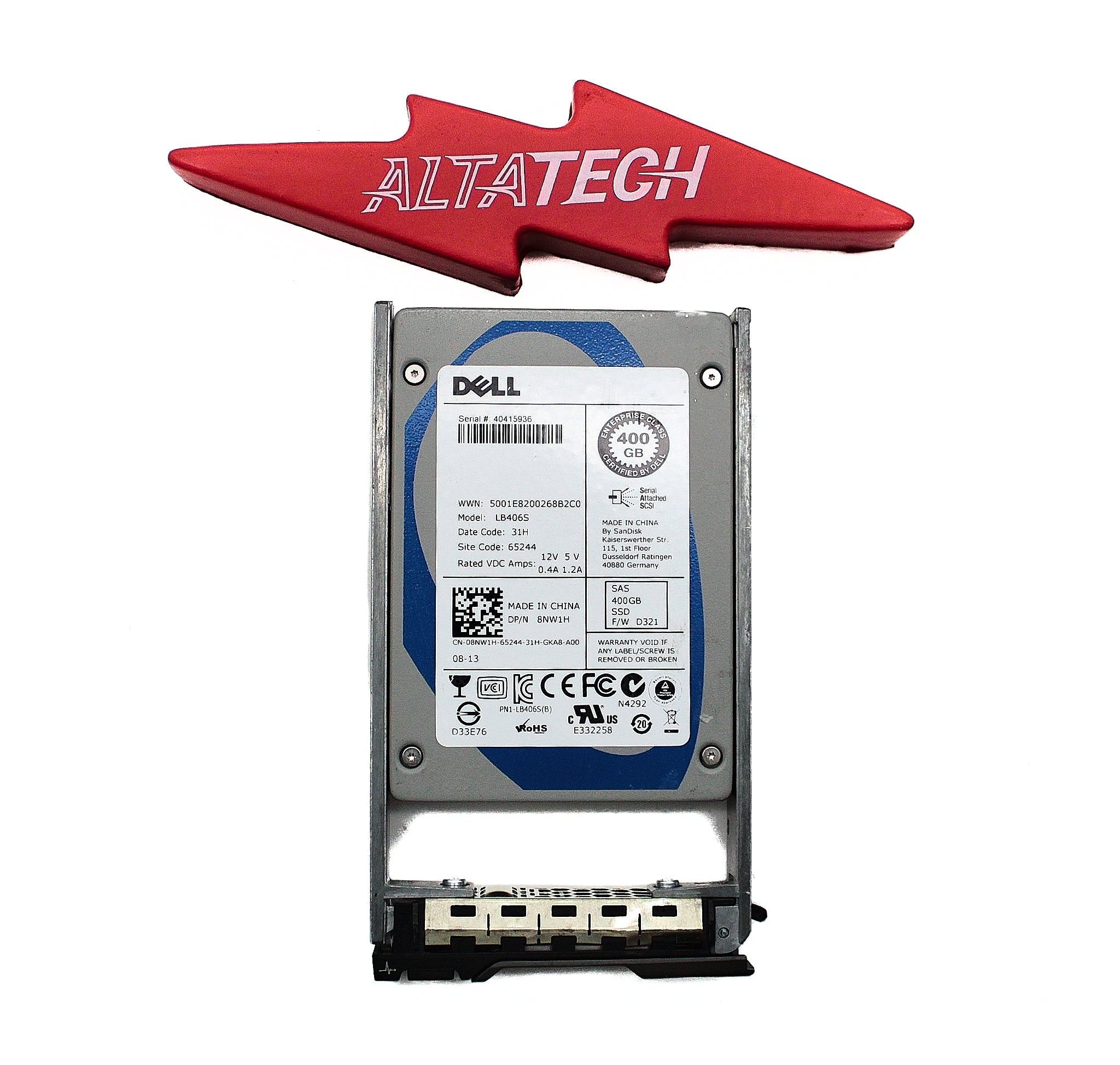 Dell 8NW1H 400GB SSD SAS 6G SLC