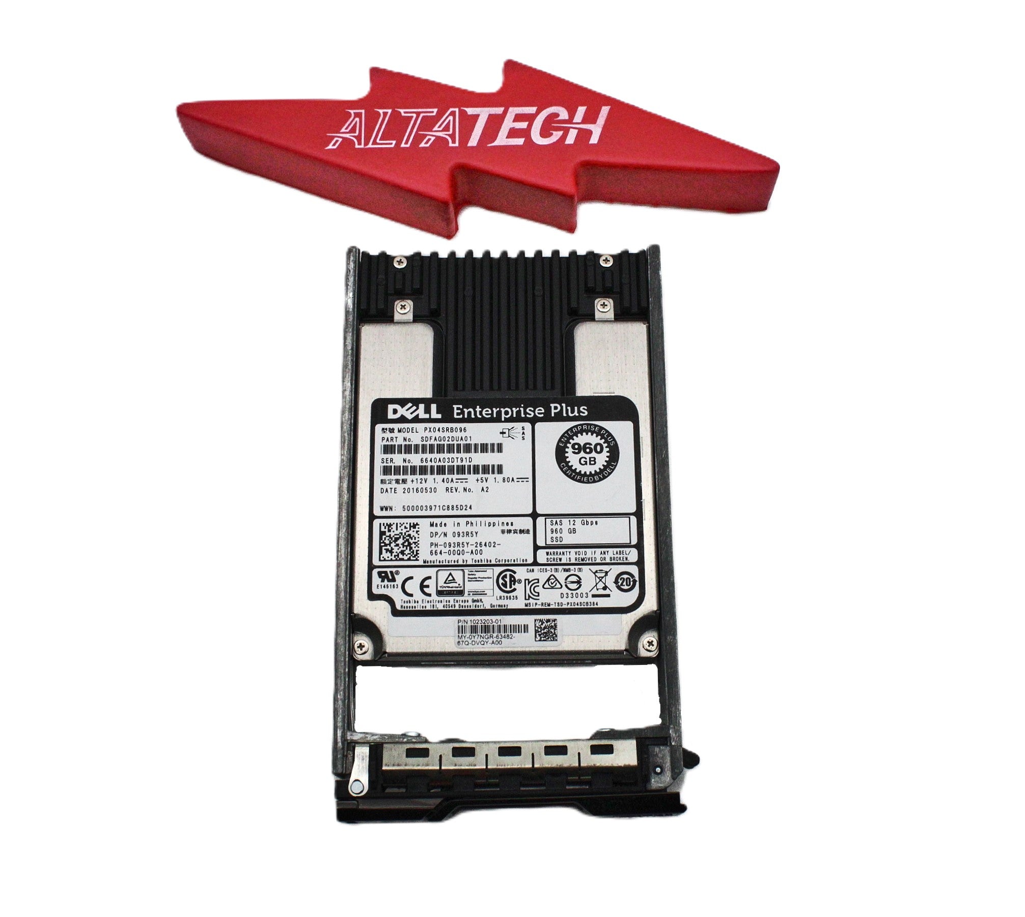 Dell 93R5Y-CML 960GB SSD SAS 2.5 12G EP+ PX04SRB096 / SDFAG02DUA01