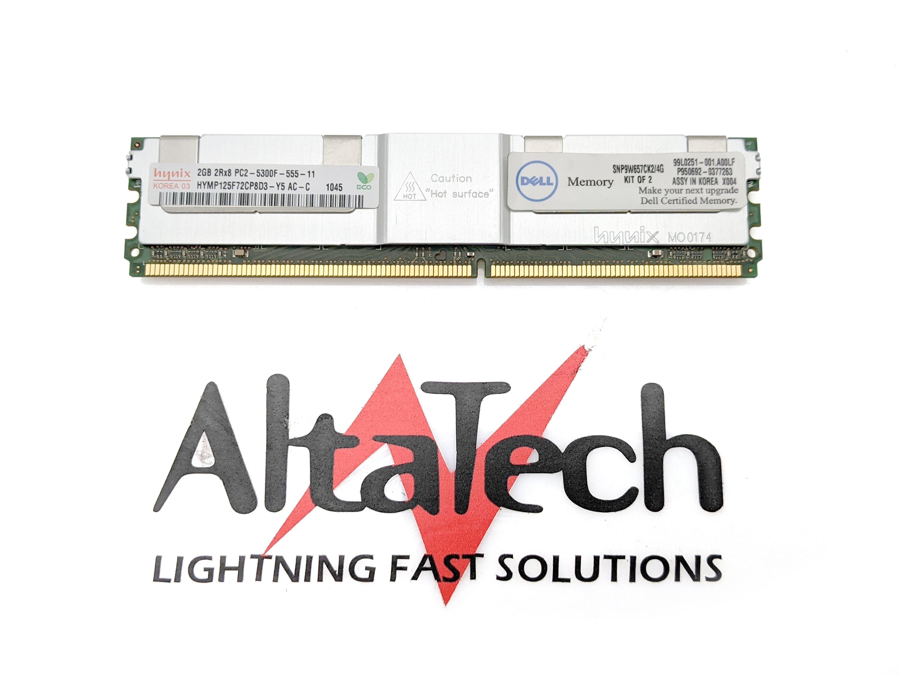 Dell HYMP525F72CP4D2-Y5 2GB PC2-5300F DDR2-667 2RX4 ECC