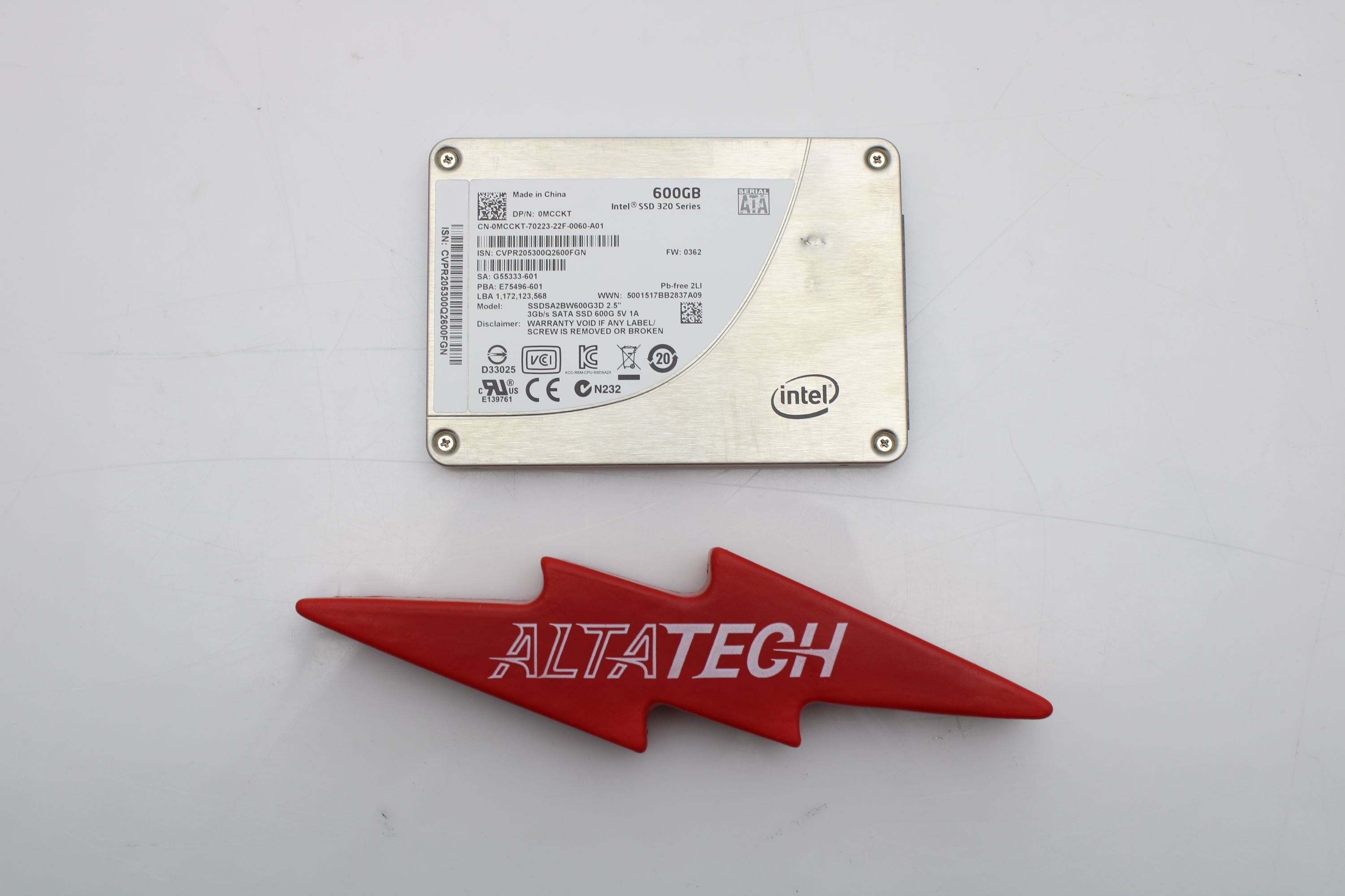 Dell MCCKT 600GB SSD Sata 2.5 3g mlc HDD
