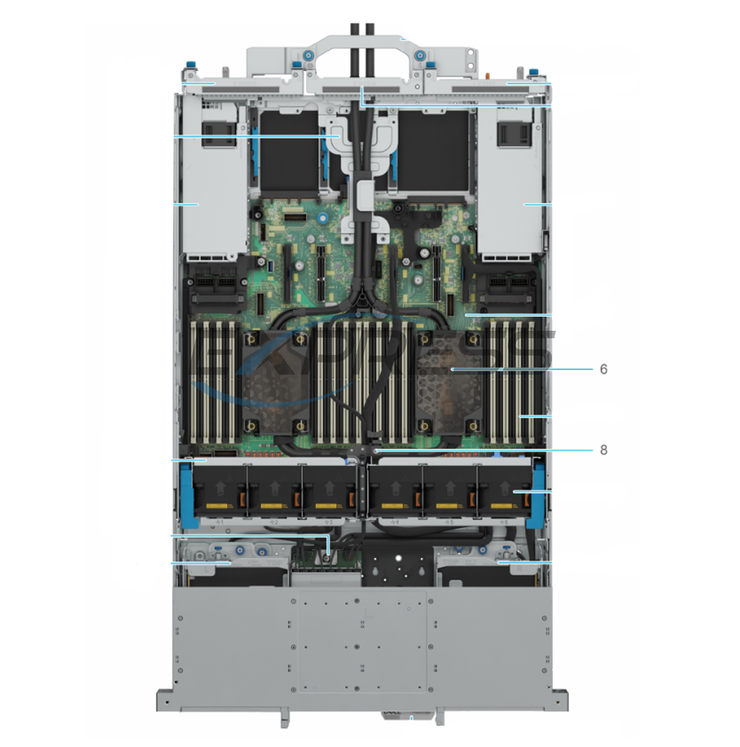 4HG5P — 8x2.5" (SAS/SATA/NVMe) Backplane| Refurbished Dell PowerEdge R770