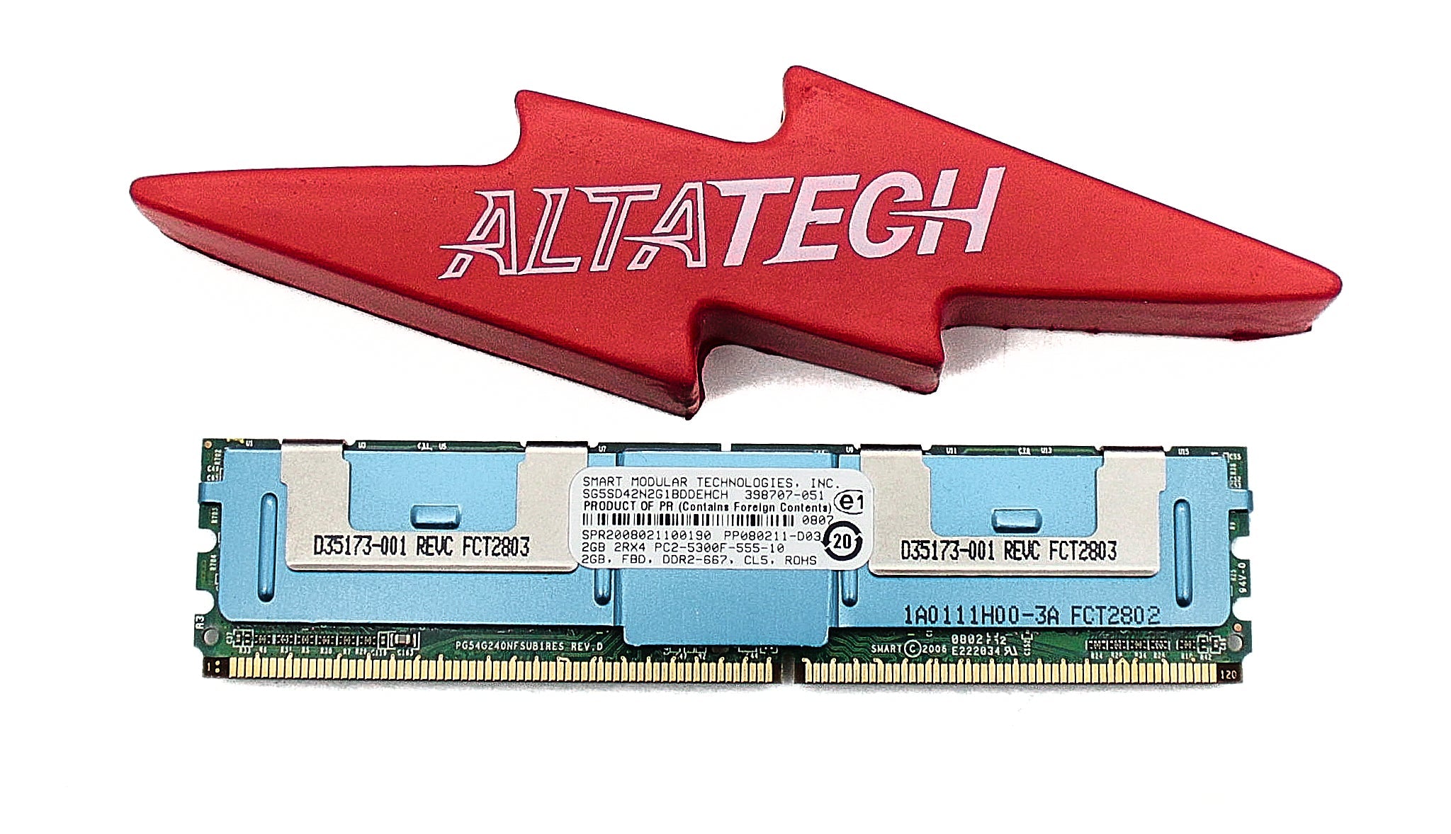 Dell SG5SD42N2G1BDDEHCH 2GB PC2-5300F DDR2-667 2RX4 ECC