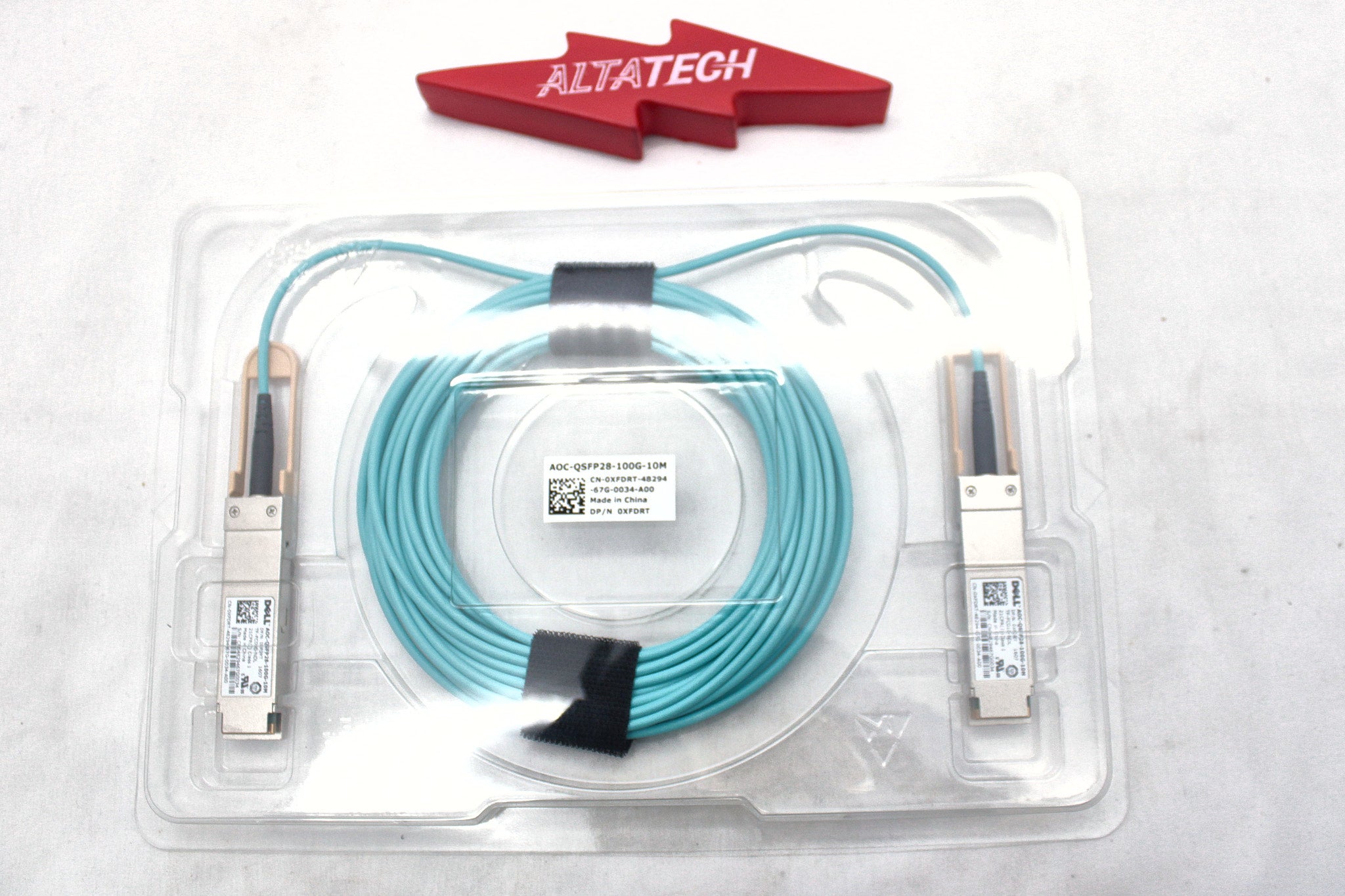 Dell XFDRT DELL 100G QSFP28 TO QSFP28 ACTIVE OPTICAL CABLE 10M