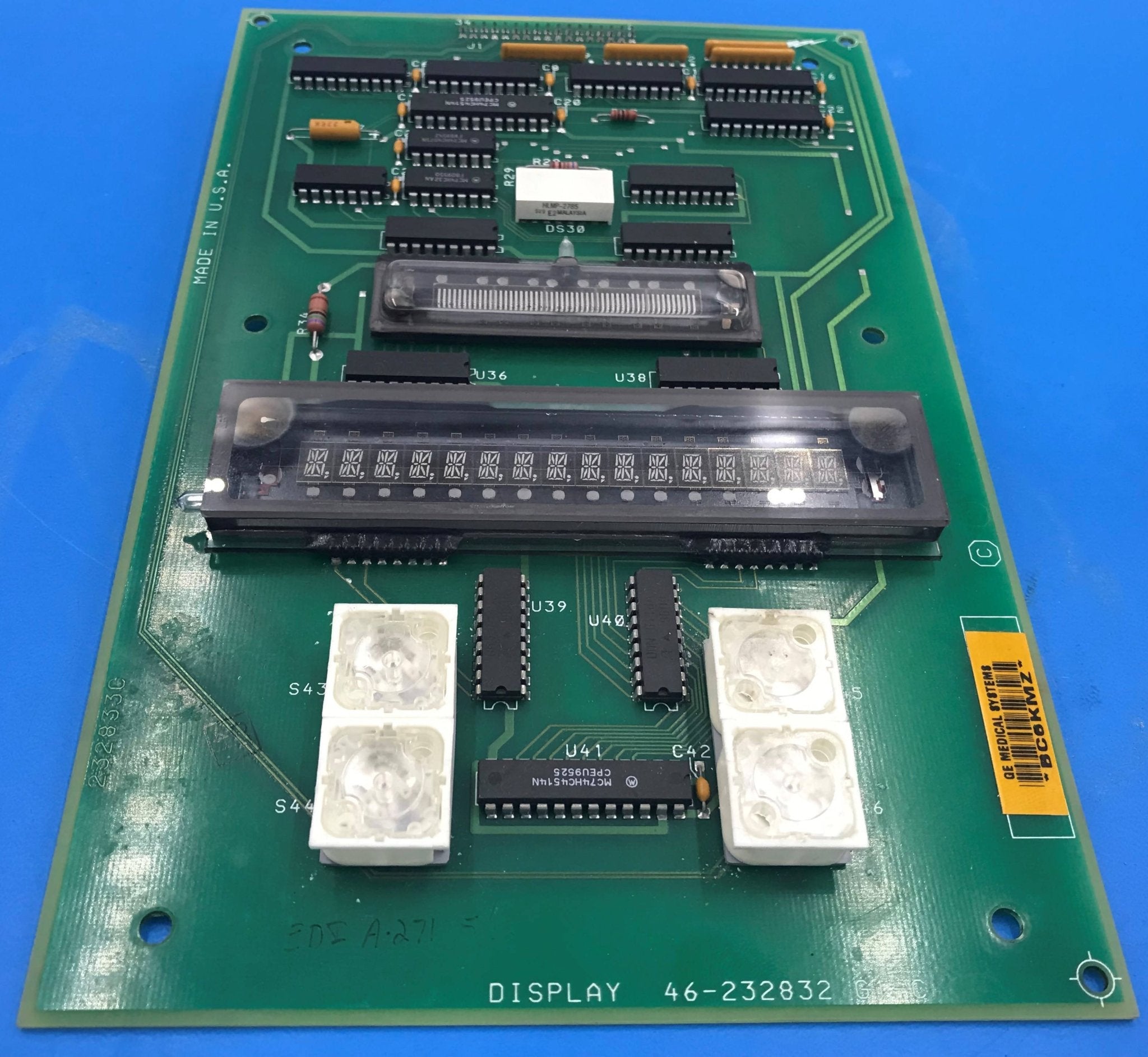 Display BOARD (46-232832 G1-C GE AMX 4+
