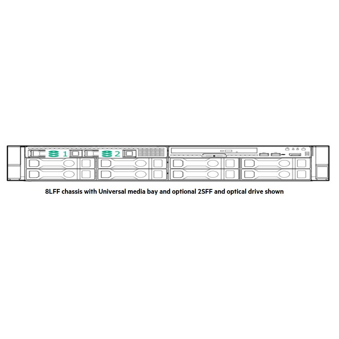 HPE ProLiant DL380 Gen11 8 LFF NC Chassis Rack Server