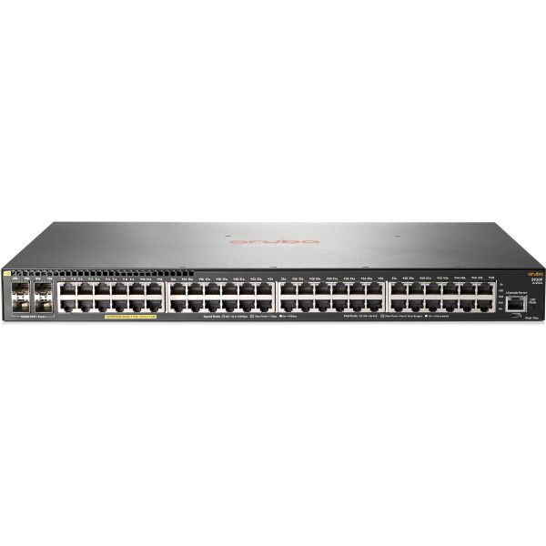 JL256A#ACE - HP Aruba 2930F 48-Ports 1 GbE PoE+ Rack Mountable Network Switch with 4-Ports SFP+