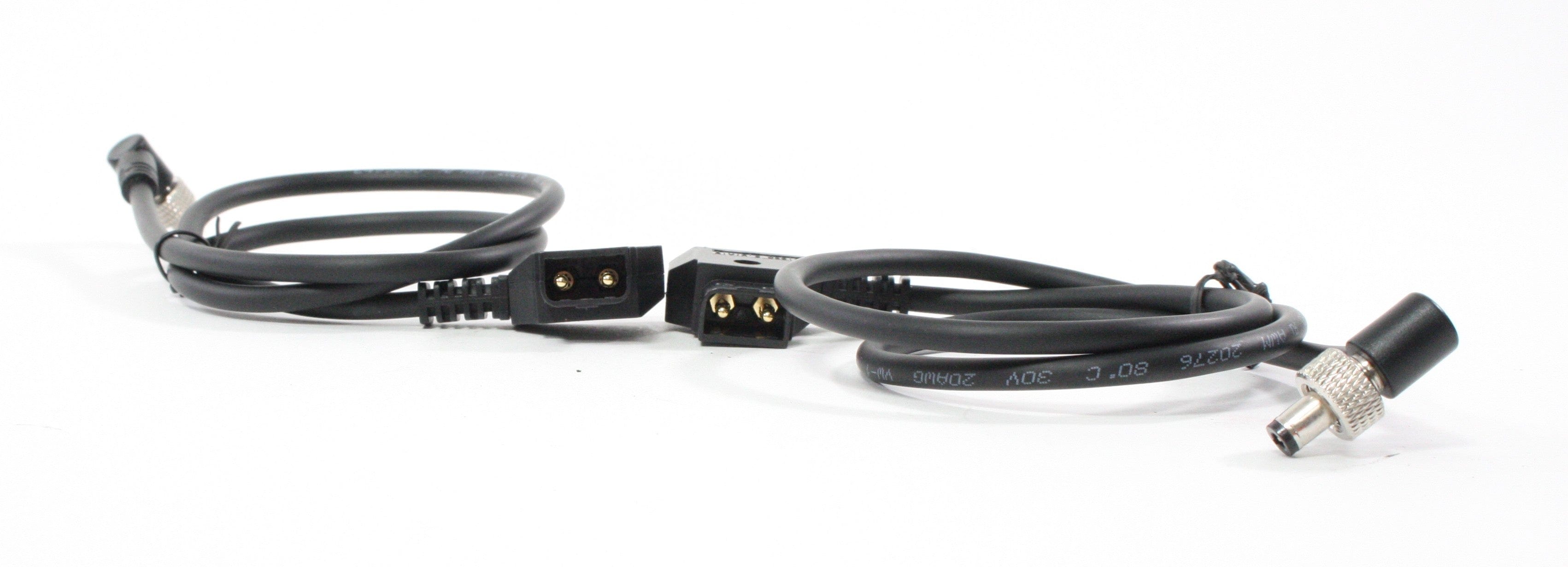 DTap to 2 Pin Male Power Cable for BlackMagic for Z Cam E2 (qty. 2)
