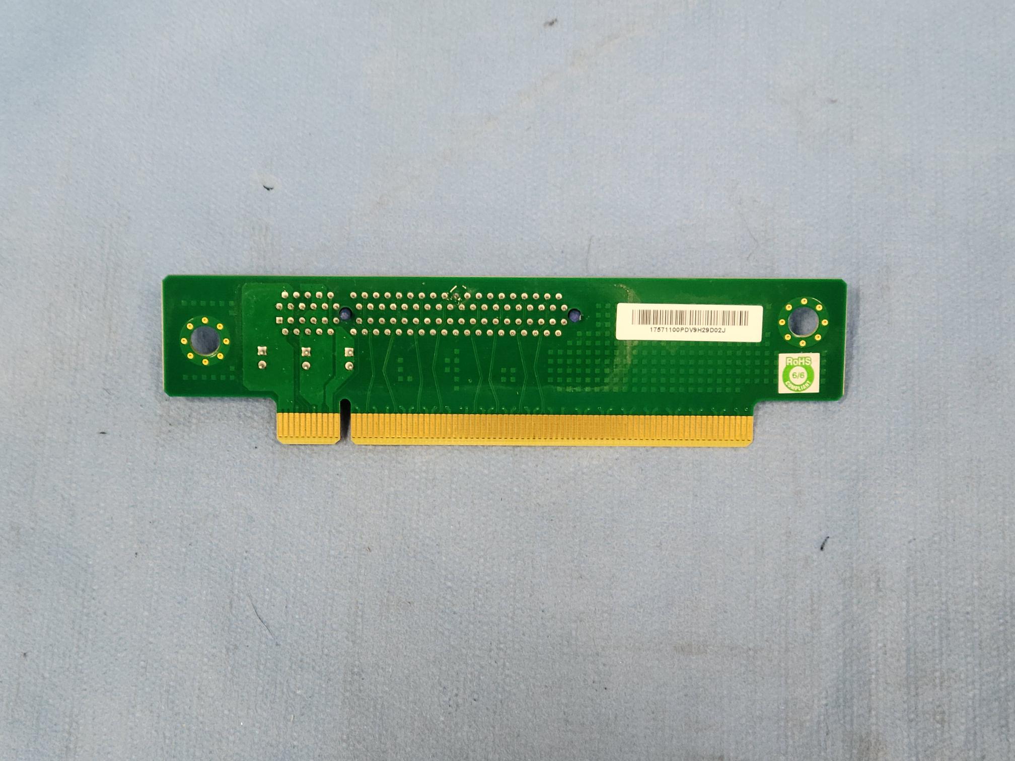 SuperMicro 1U PCI-e X16 GPU Riser Card No Bracket RSC-R1UG-UR-X9