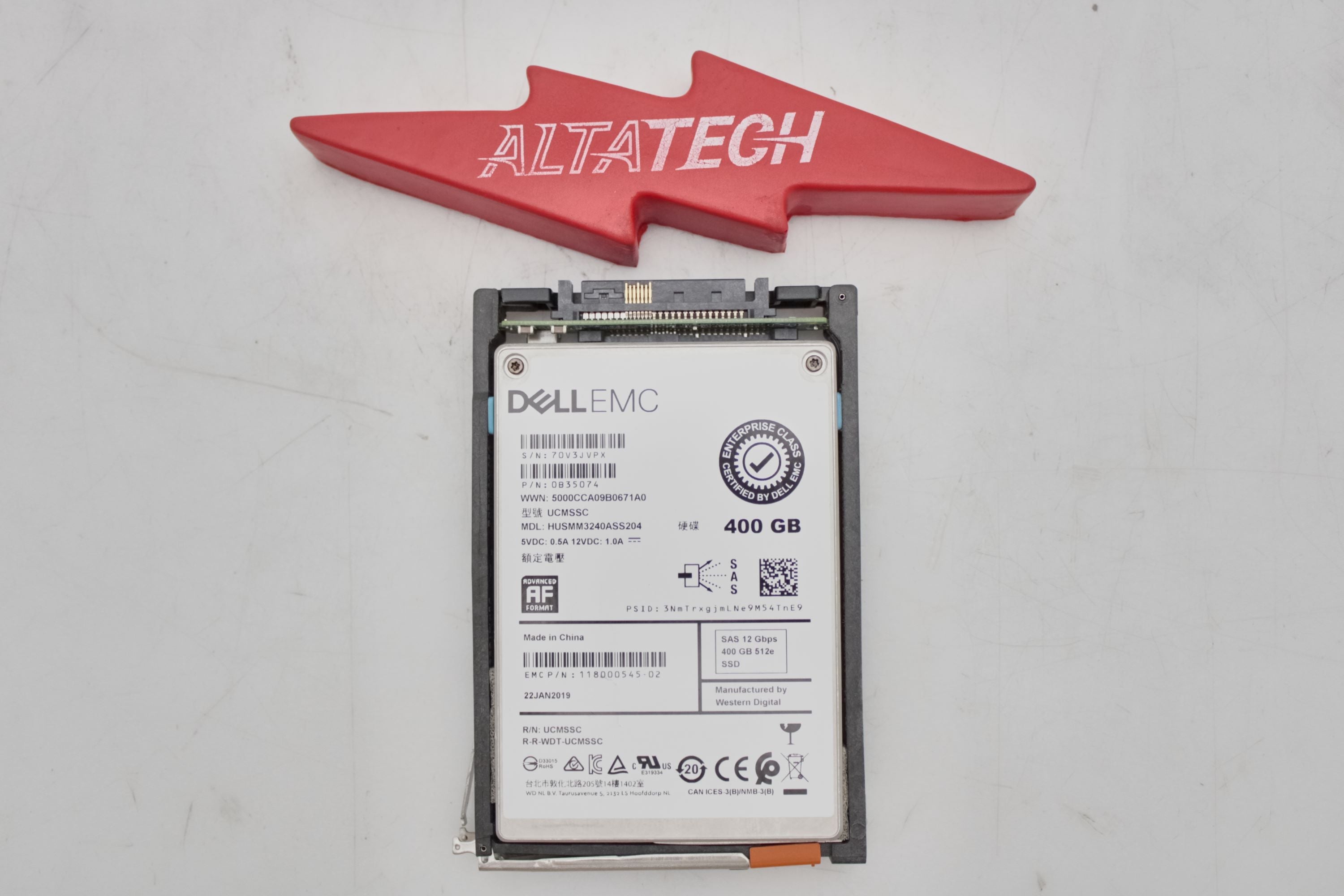 EMC 005052254 400GB SSD SAS 2.5 12G UNITY 300-600 (D3-2S12FX-400)