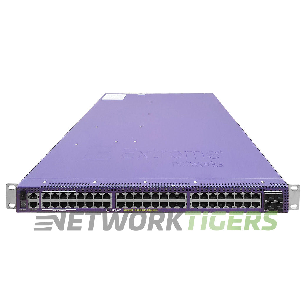 Extreme 16719 X460-G2-48p-GE4 48x 1GB PoE RJ45 4x 1GB SFP 1x VIM Slot Switch