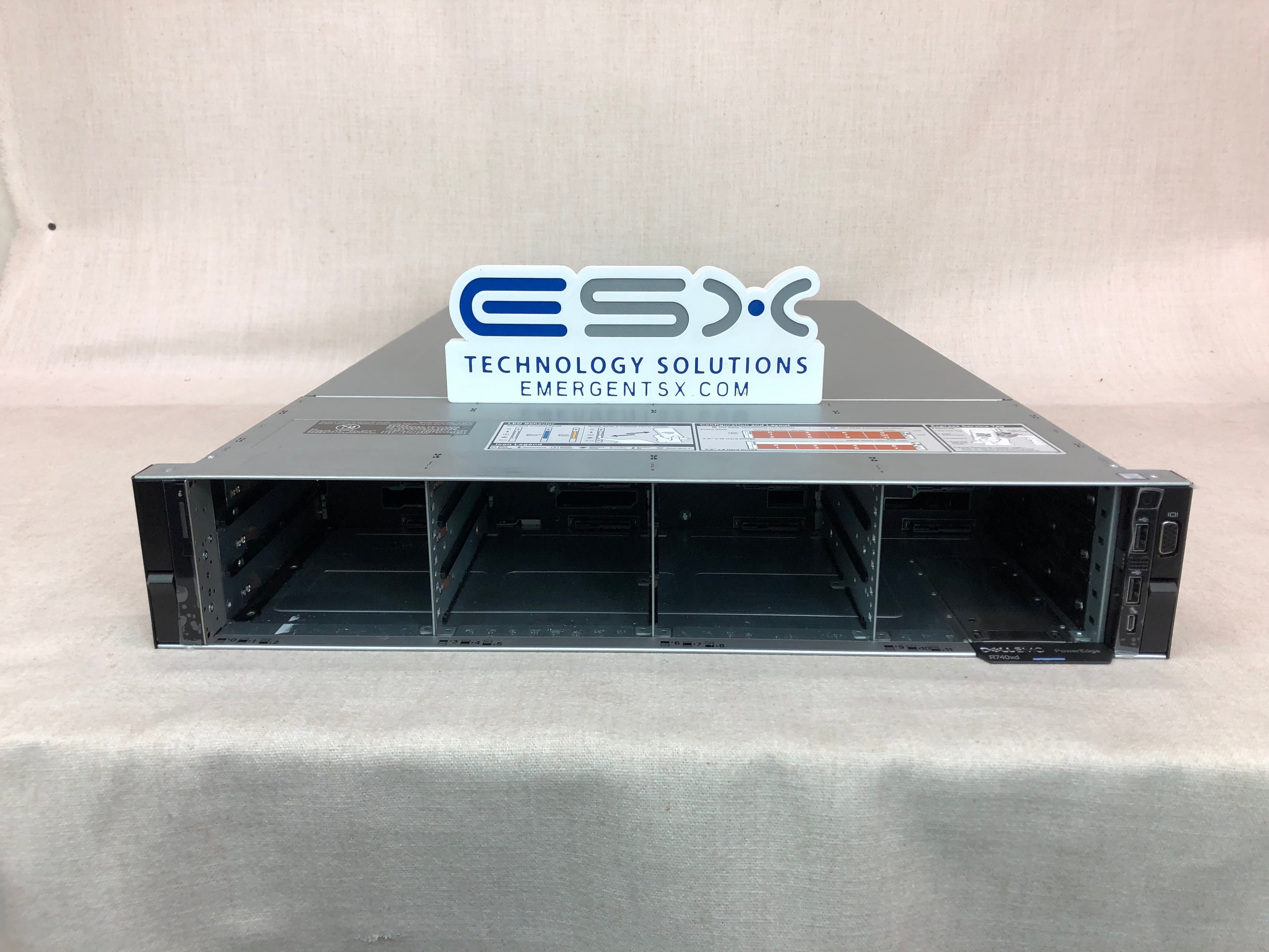 120TB Dell PowerEdge R740XD Server– 2x 8C Gold 6134 3.2GHz, 128GB, 12x 10TB, 10G