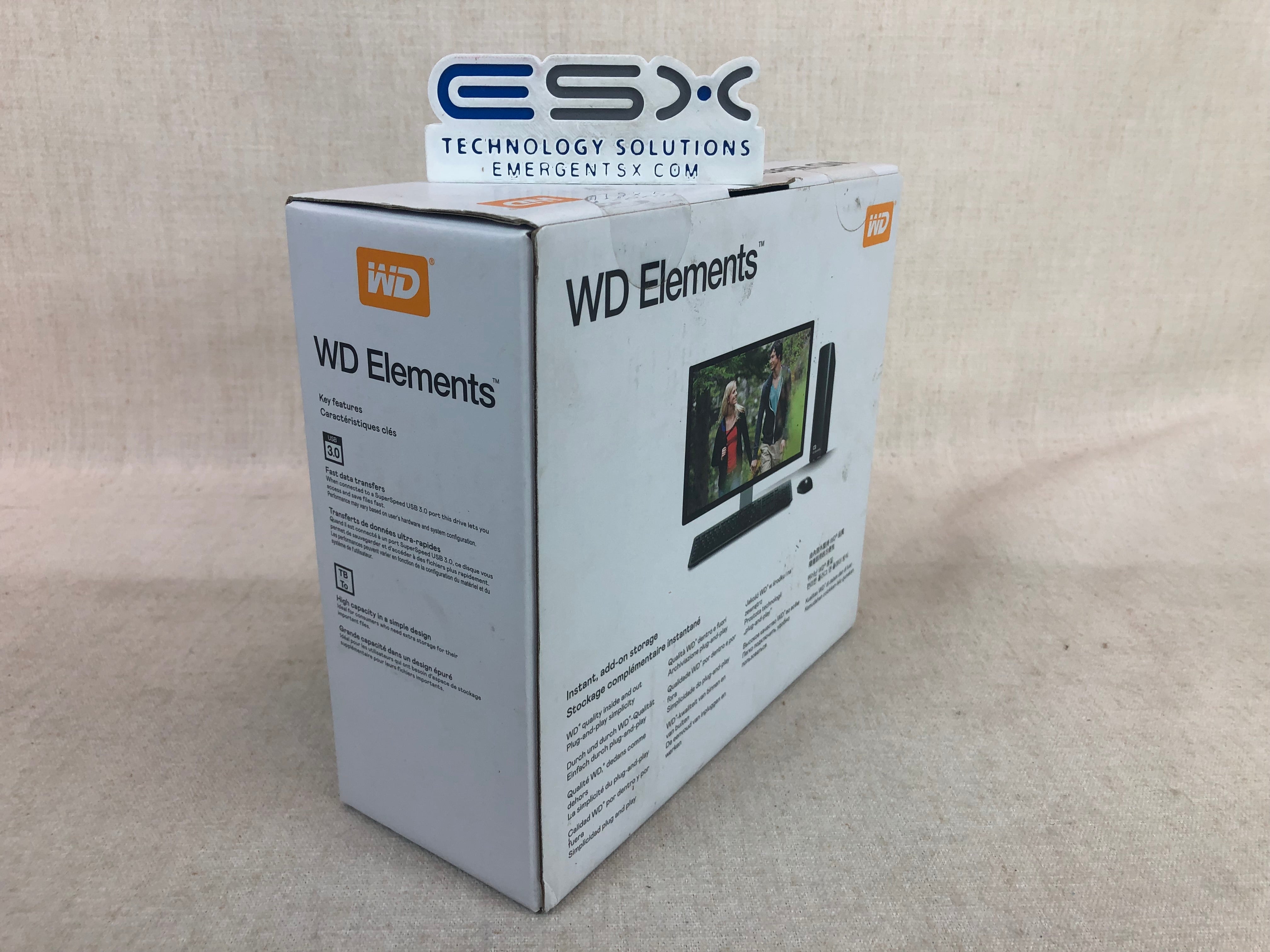 New Sealed Western Digital Elements 4.0TB External HDD, WDBWLG0040HBK-NESN