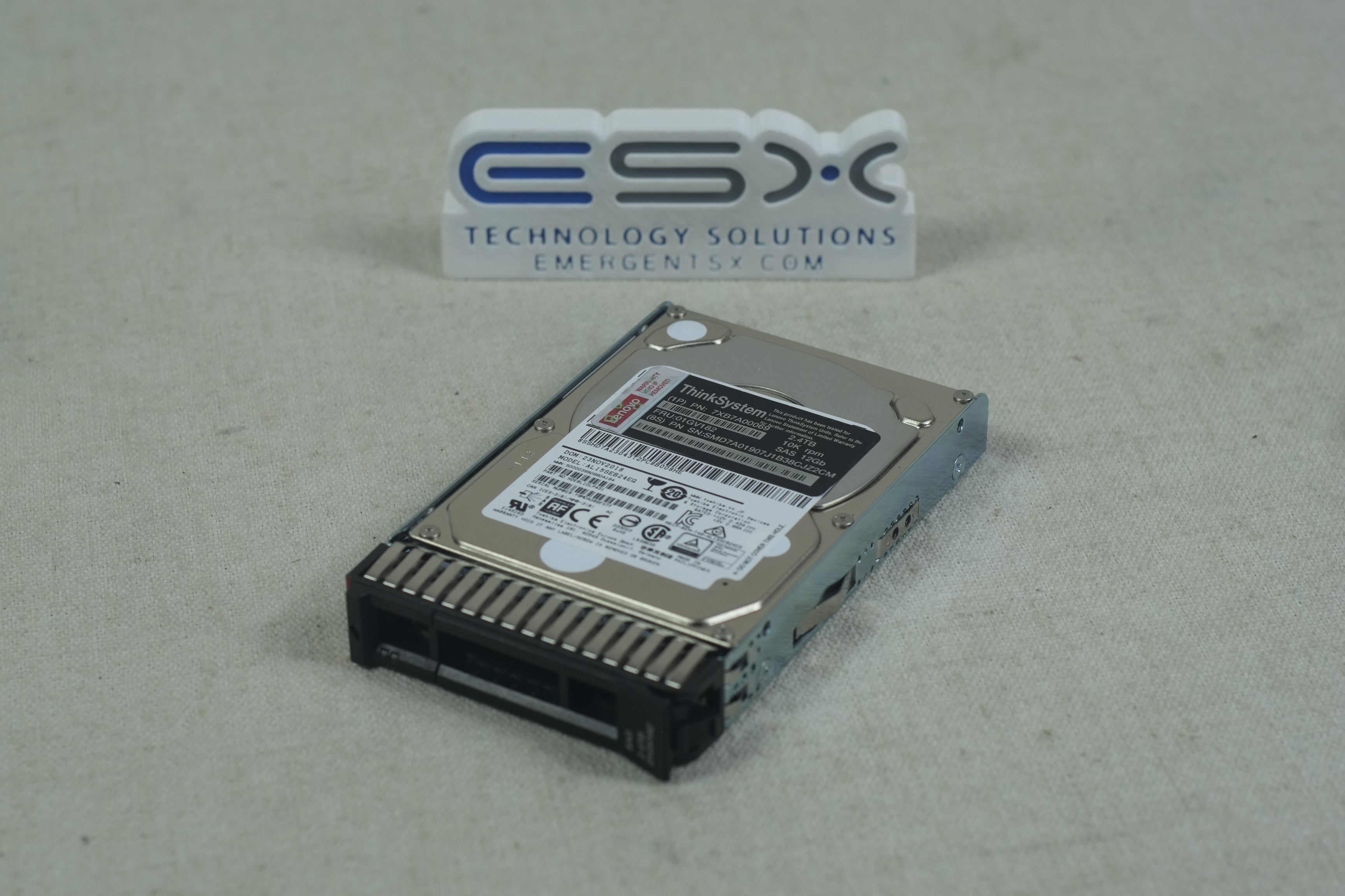 Lenovo 01GV182 ThinkSystem 2.4TB 10k 12Gb/s 2.5” SAS Hard Drive 7XB7A00069