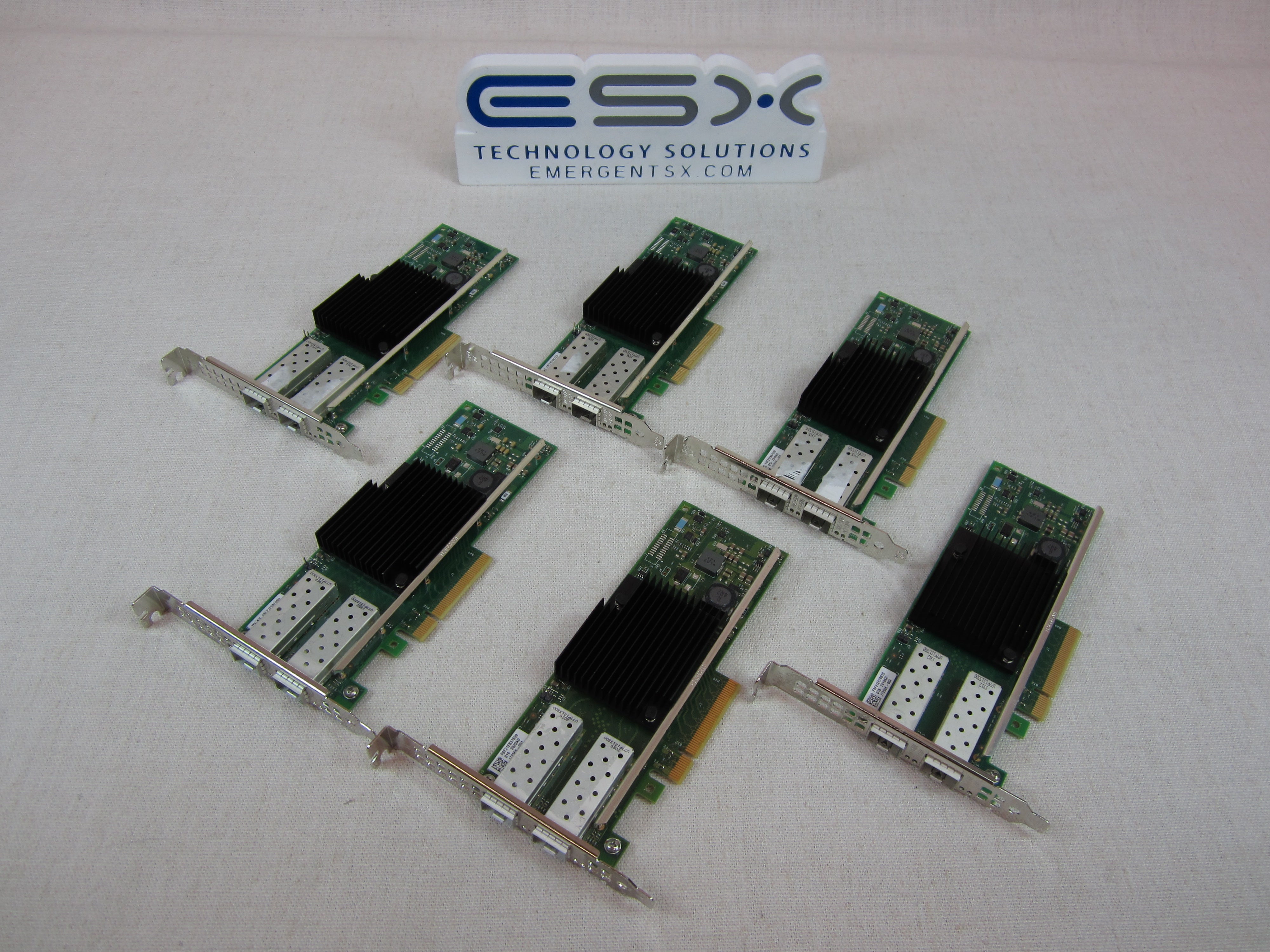 Lot of 6x Damage Y5M7N Intel X710 Dual Port 10gbe Converged Network Adapter