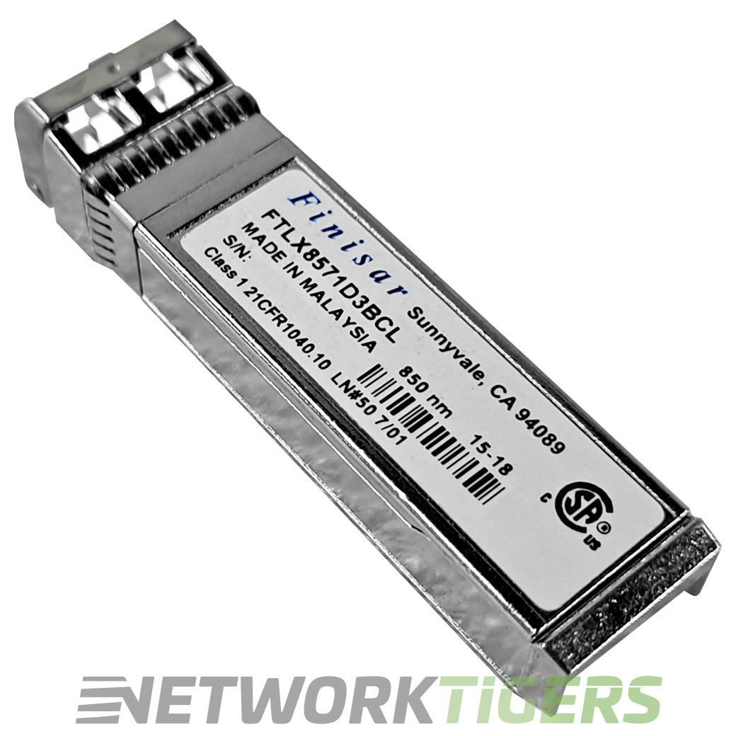 Finisar FTLX8571D3BCV 10GB BASE-SR Short Reach MMF SFP+ Transceiver