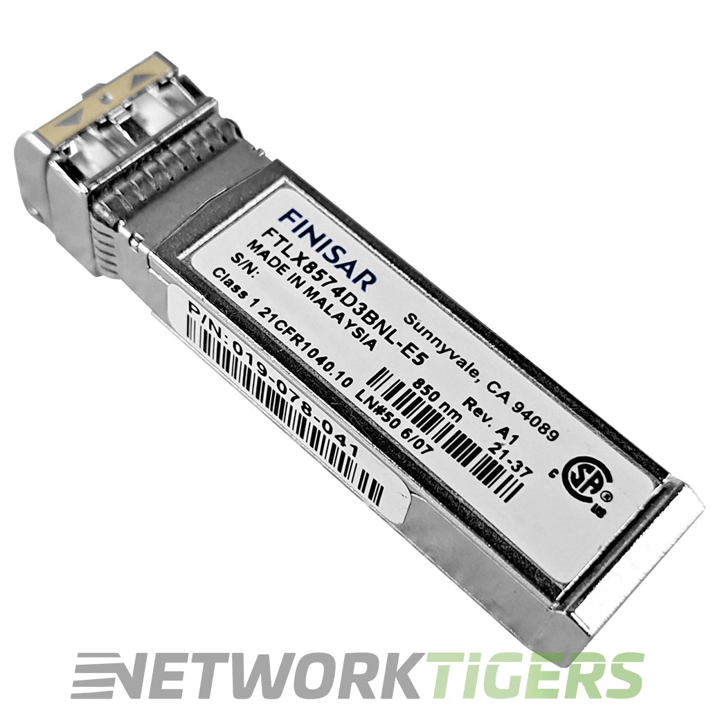 Finisar FTLX8574D3BNL-E5 10 Gigabit BASE-SR 300m 850nm SFP+ Transceiver