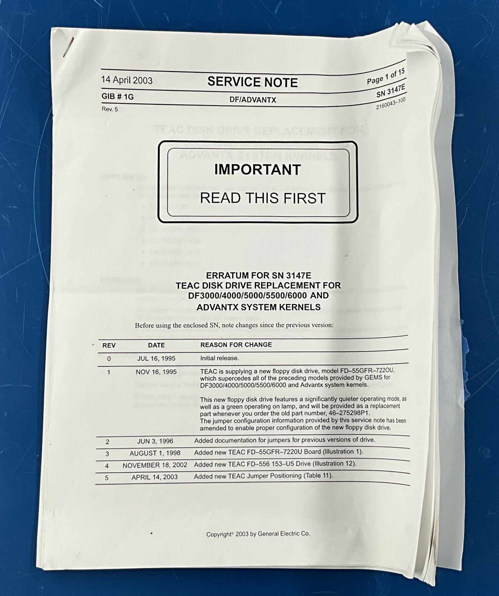 FLOPPY DISK DRIVE 5 1/4/1.2MB (2220086/46-275298P1 GE