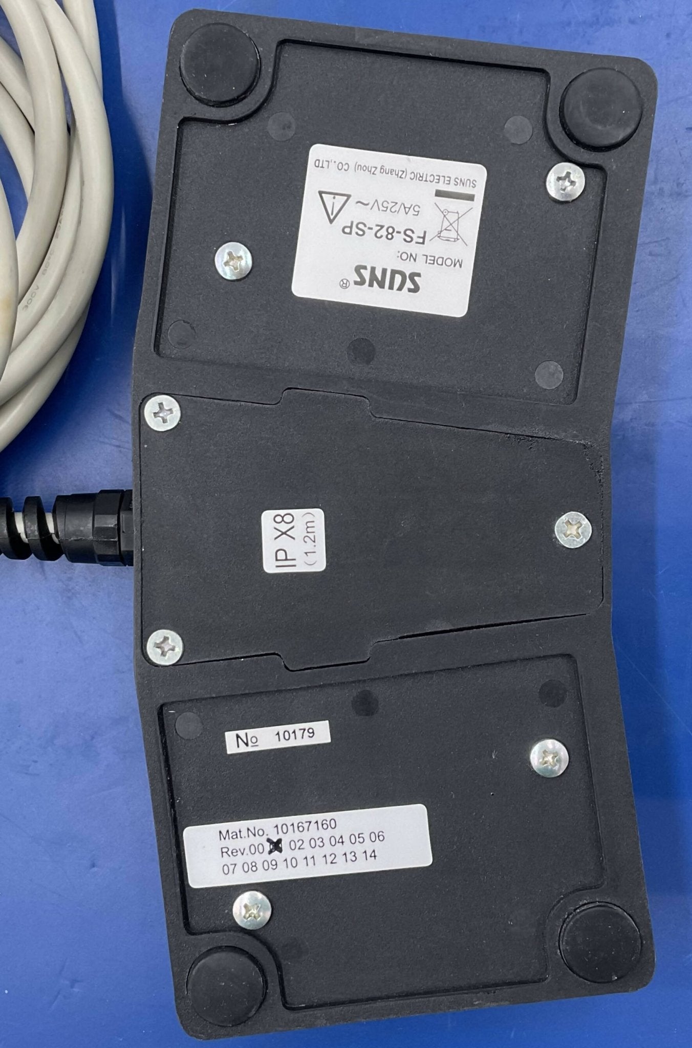 Siemens 10167160 - X-Ray Footswitch Pedal Control Side View | Alo Tech Solutions