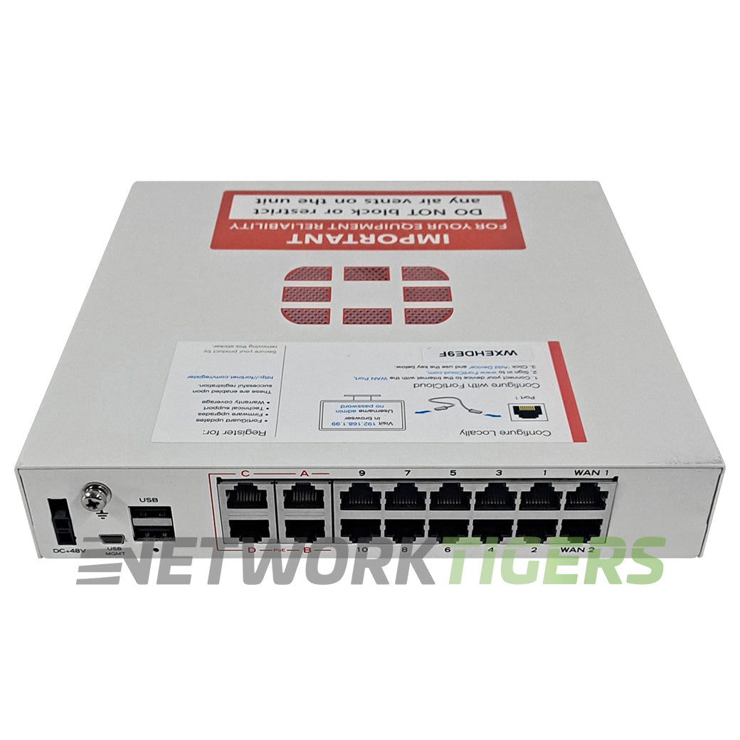 Fortinet FG-90D-POE FortiGate 90D 3.5 Gbps Local Management Only Firewall