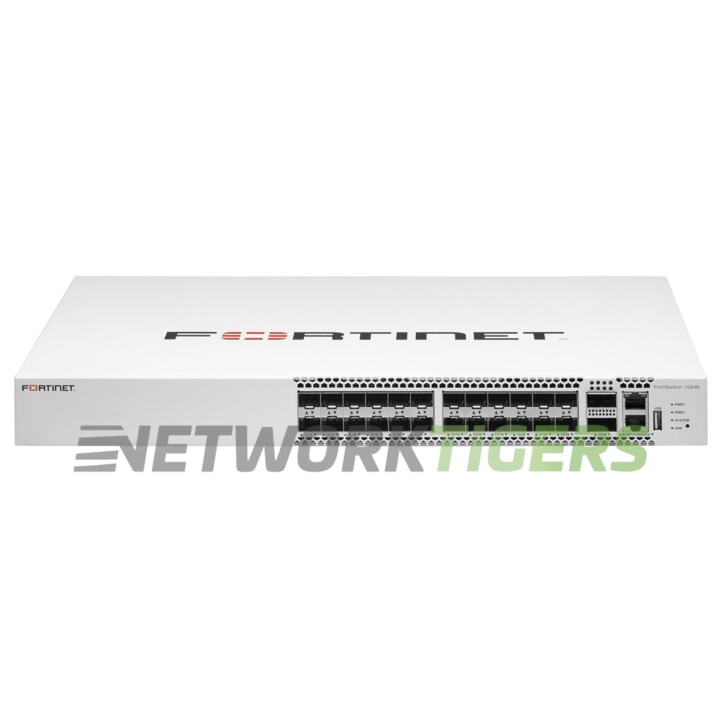 Fortinet FS-1024E FortiSwitch 24x SFP+ 2x QSFP28 Registrable / Unclaimed Switch