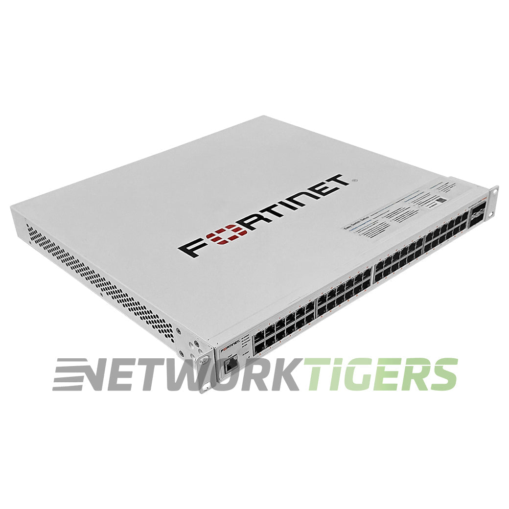 NEW Fortinet FS-248E-FPOE 48x 1GB PoE+ RJ45 4x 1GB SFP Local Manage Only Switch