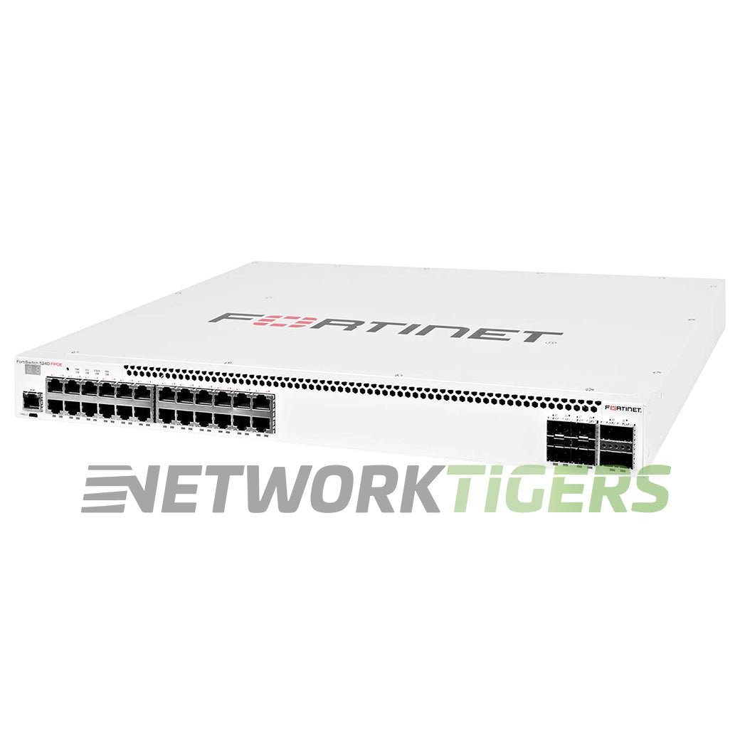 Fortinet FS-524D 24x 1GB RJ45 4x SFP+ 2x QSFP+ Local Management Only Switch