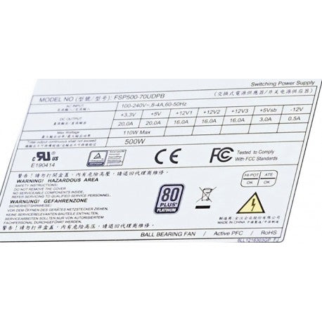 FSP500-70UDPB fsp 80PLUS platinum 500w