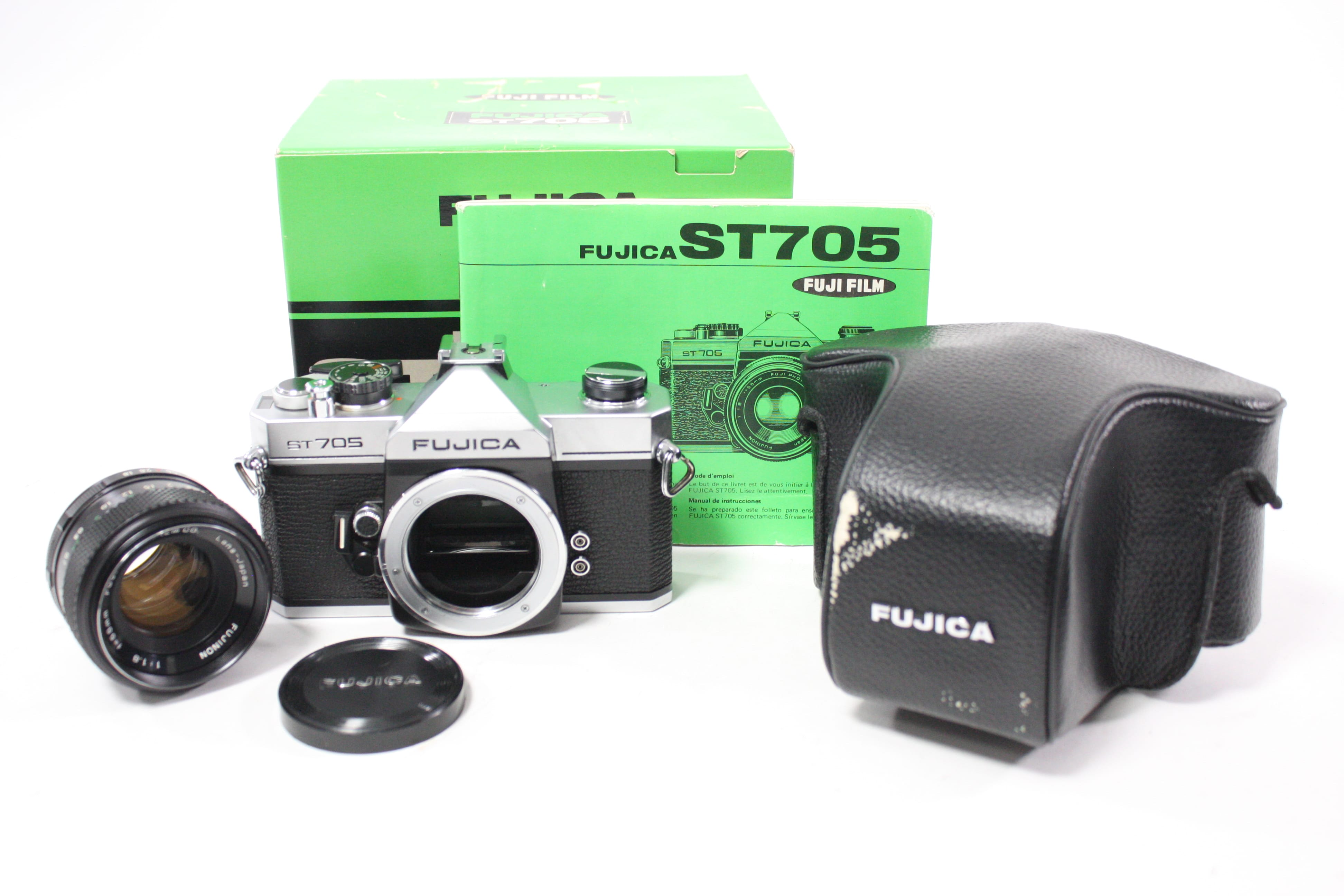 Fujica ST705 35mm SLR Camera with Fuji 55mm f/1.8 Fujinon Lens for M42 Mount