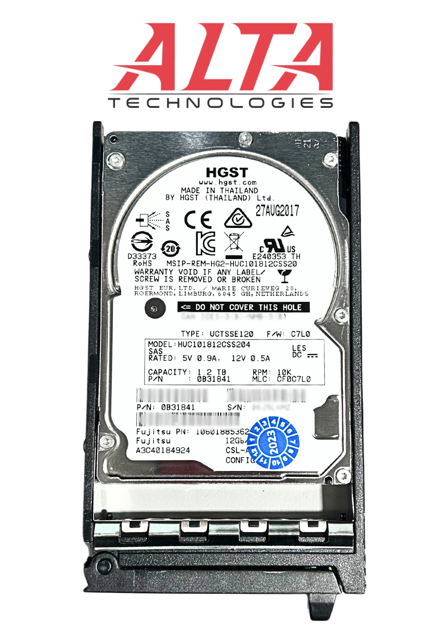 Fujitsu A3C40184924 1.2TB 10K SAS 2.5 12G HDD