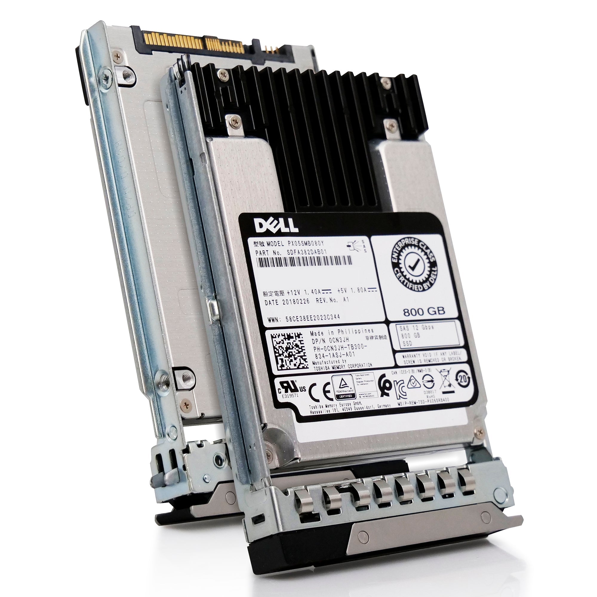 Toshiba G14 0CN3JH 800GB 10 DWPD SAS-3 12Gb/s MLC 2.5in Solid State Drive