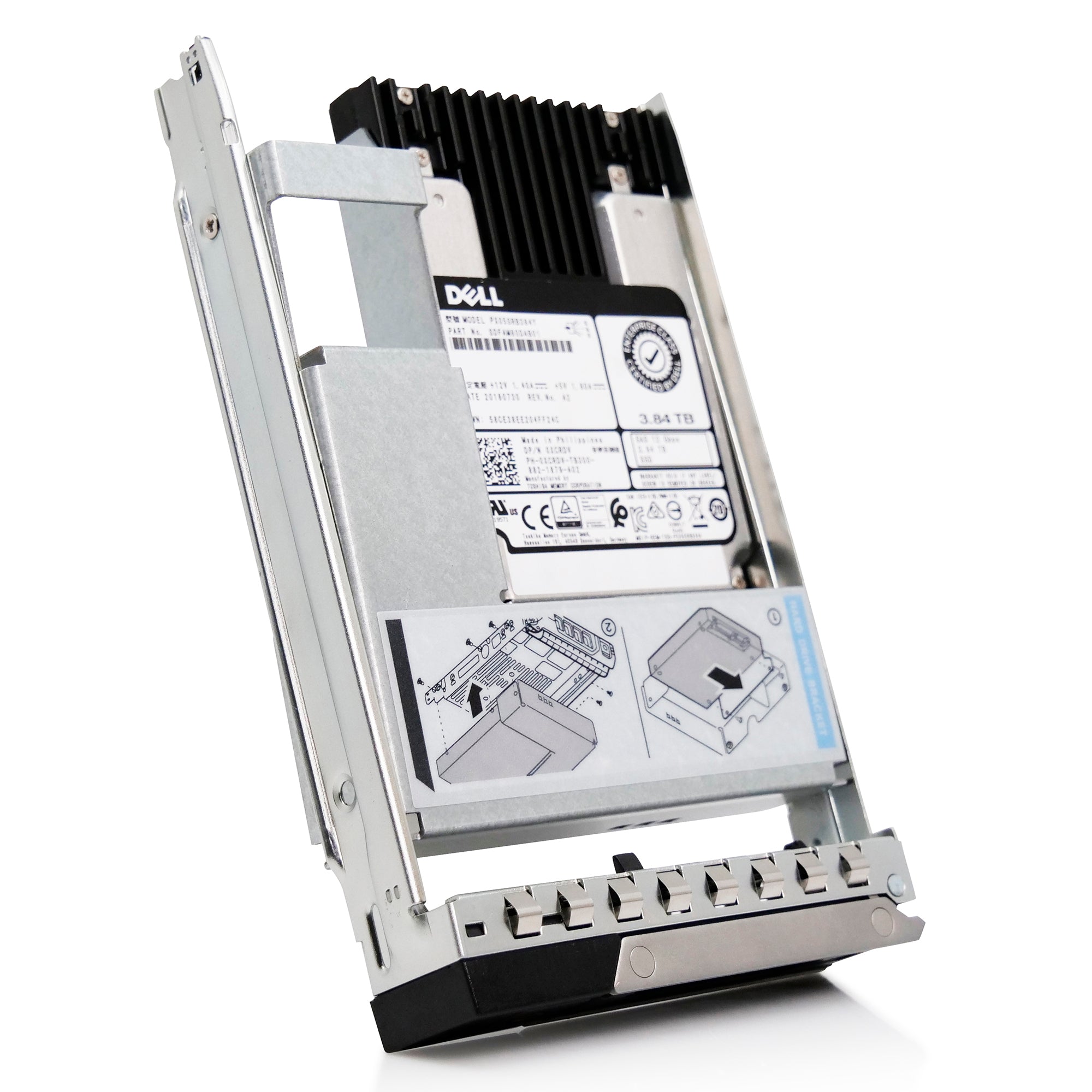Dell G14 0XCRDV 3.84TB 1 DWPD SAS 12Gb/s MLC Hybrid 3.5in Recertified Solid State Drive