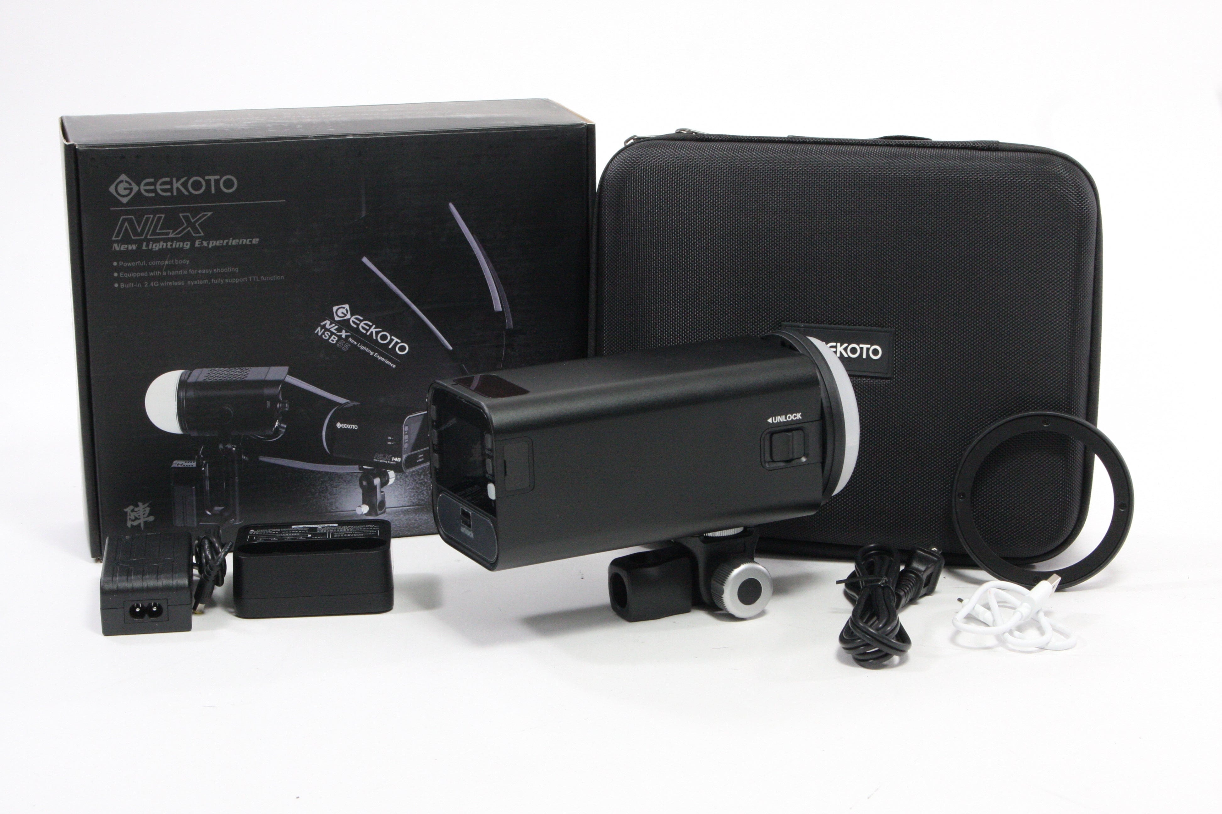 Geekoto NLX 280 Off Camera Strobe Light NEW DEALER DEMO