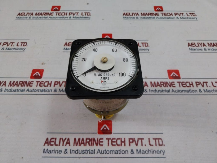 General Electric DB40 DC Ammeter, 1mA, 0-100% AC Ground Amps