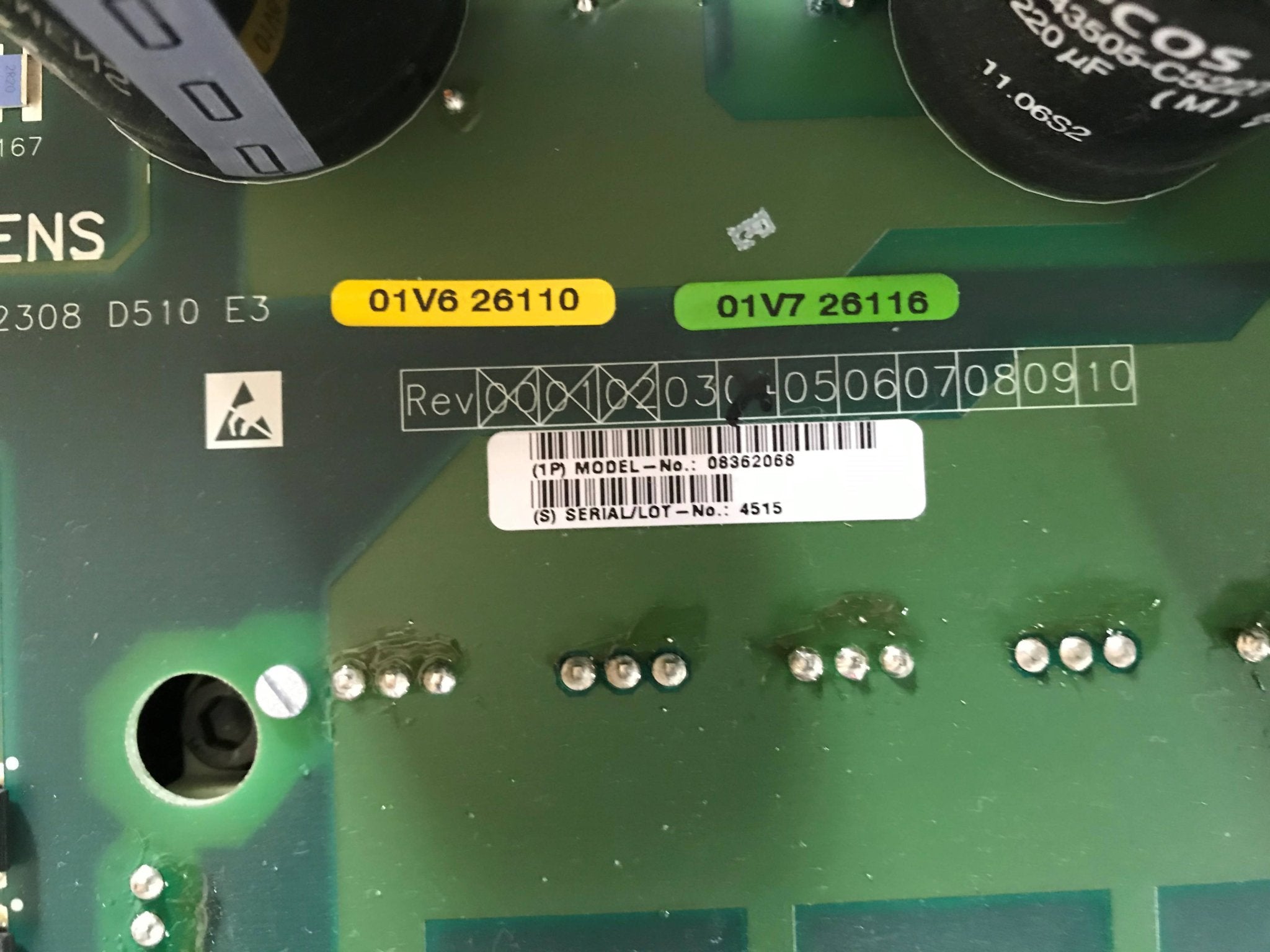 Generator Circuit Board D150 (7717528/08362050/08362068) SIEMENS