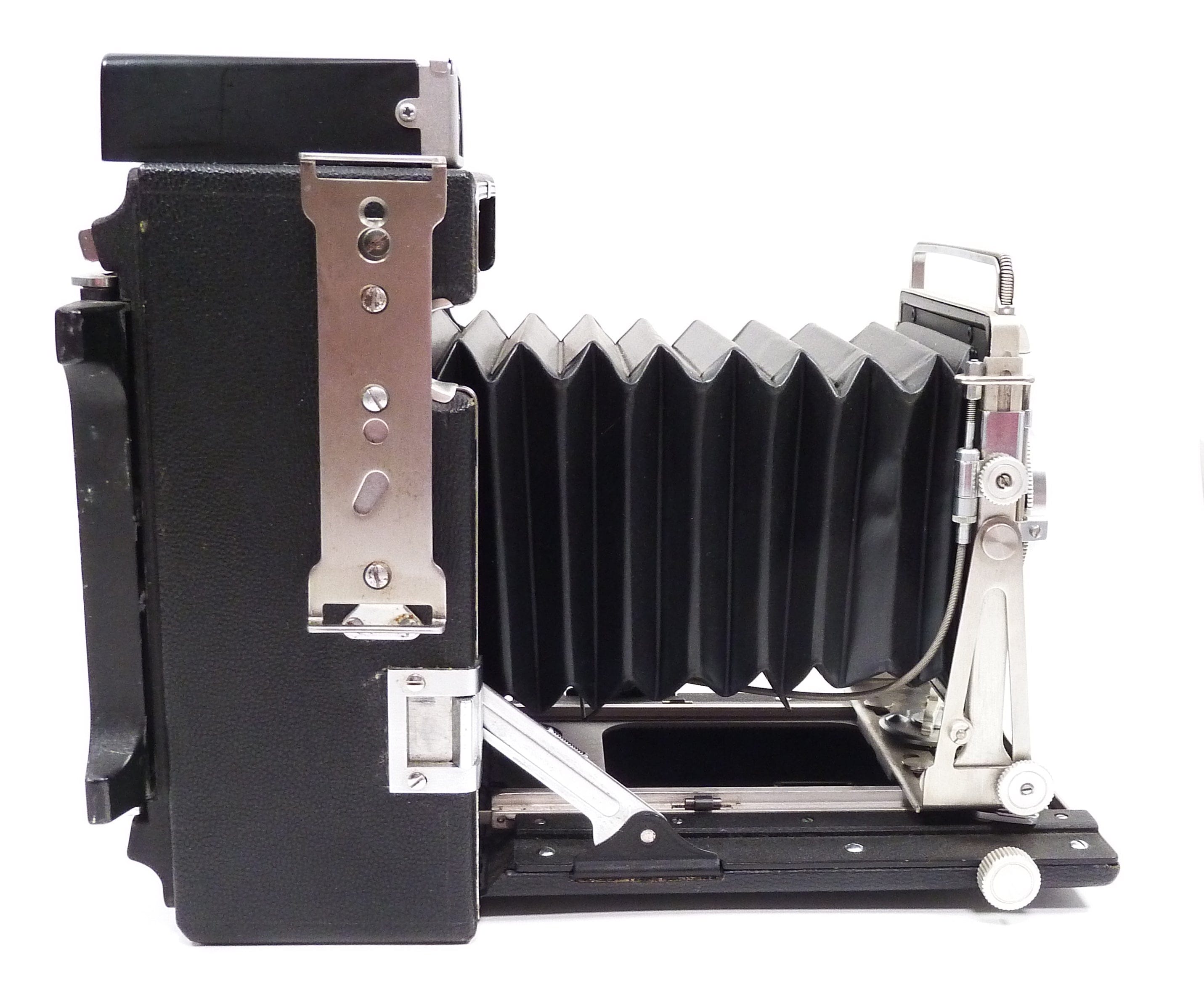 Graflex Crown Graphic 4x5 with Light Sabre Flash and Holders in Case