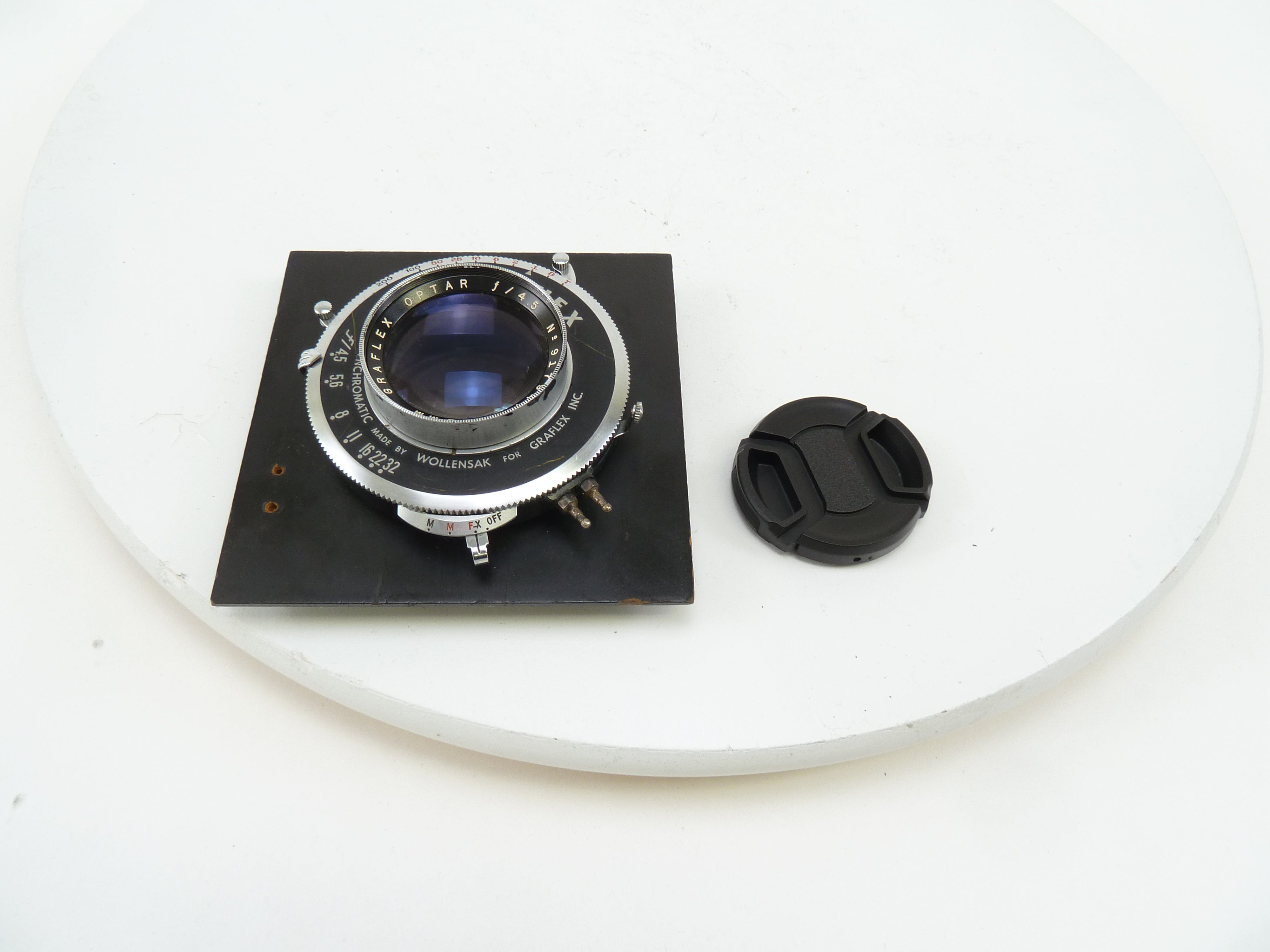Graphex Optar 162MM F4.5 Large Format Lens with 4X4 Board