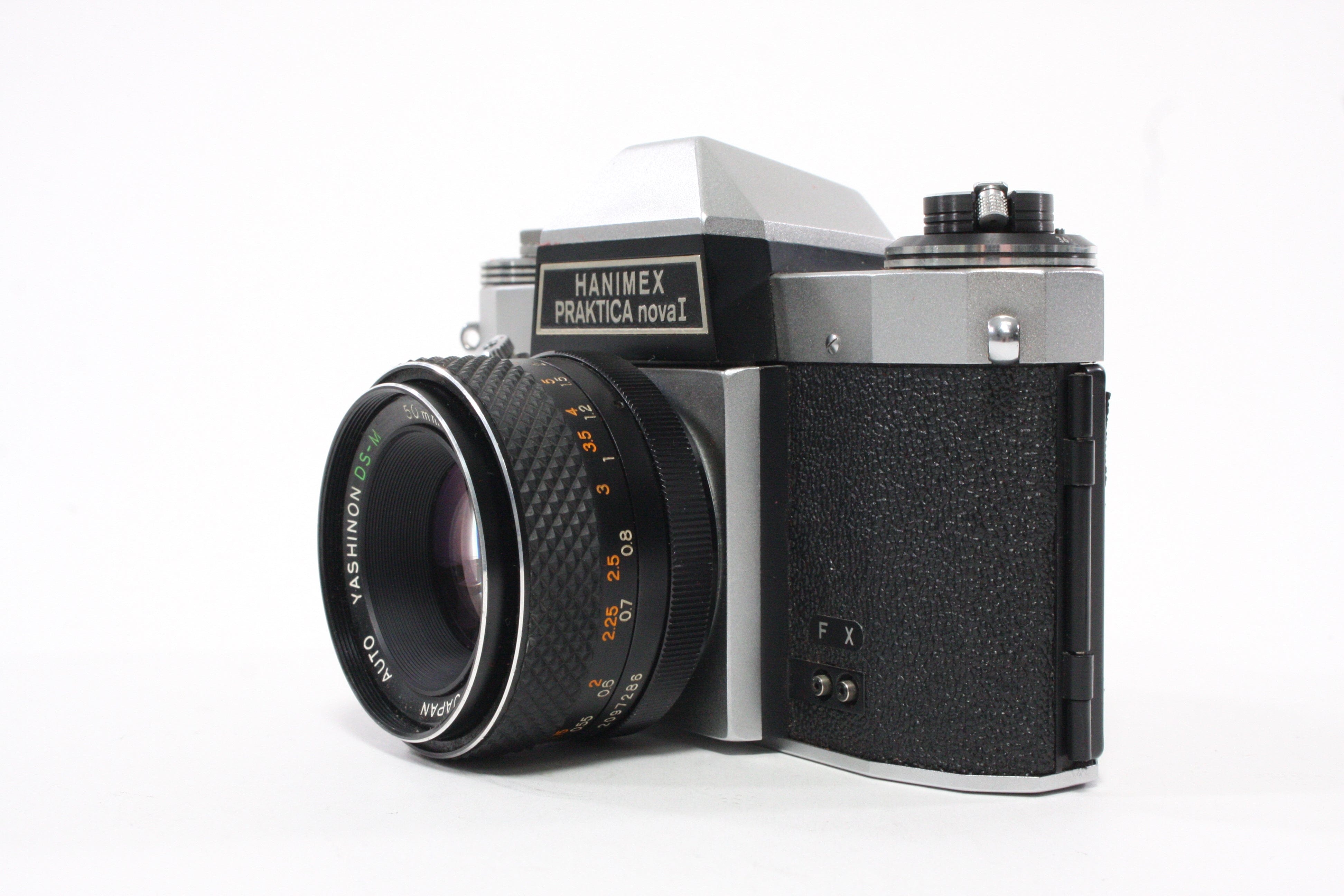 Hanimex Praktica Nova 1 with Yashica 35mm SLR 50mm f/1.7 Lens and Case