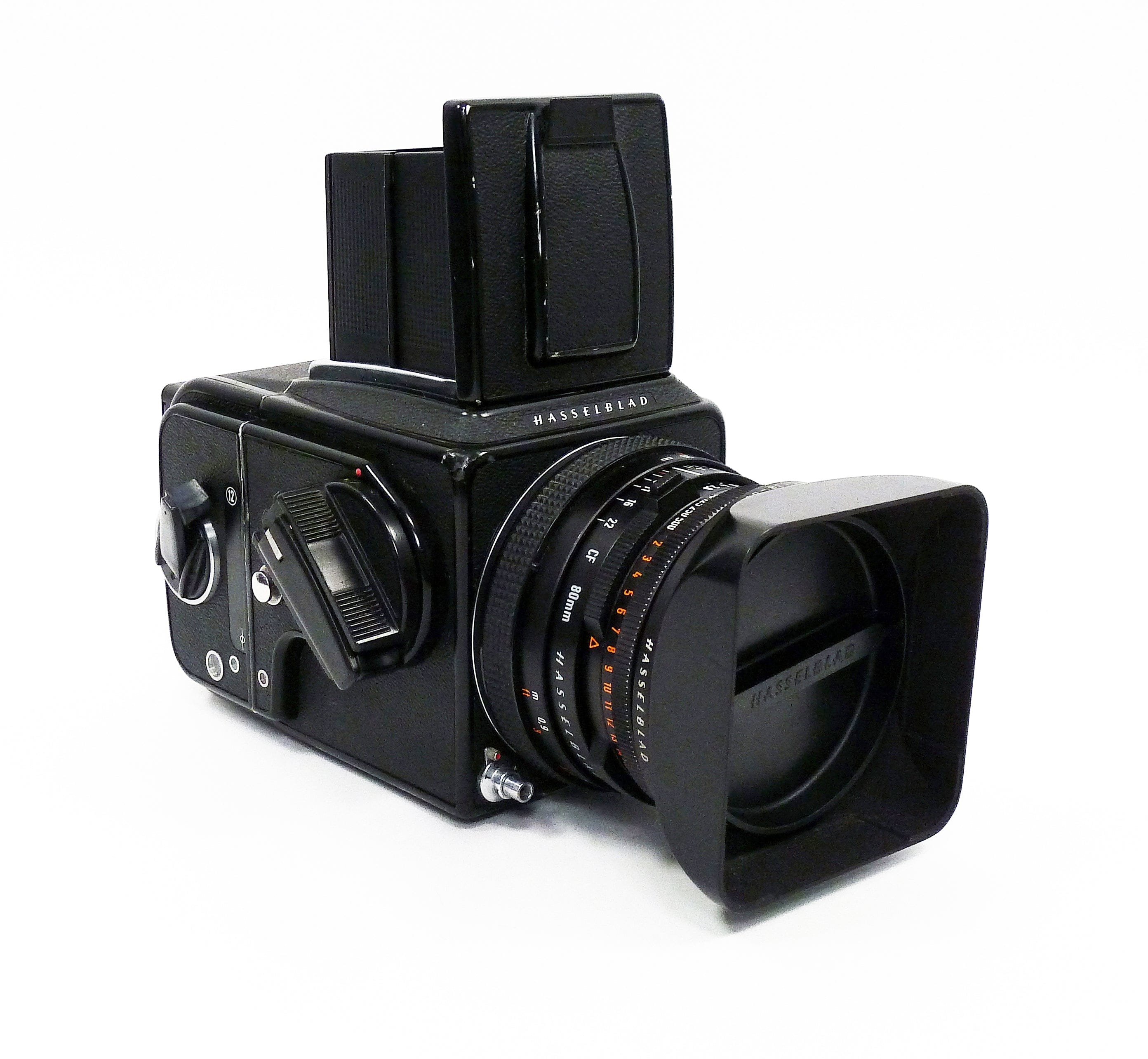 Hasselblad 500C/M with Planar 80mm f2.8 T* CF Lens - Waist Level Finder and A12 Back