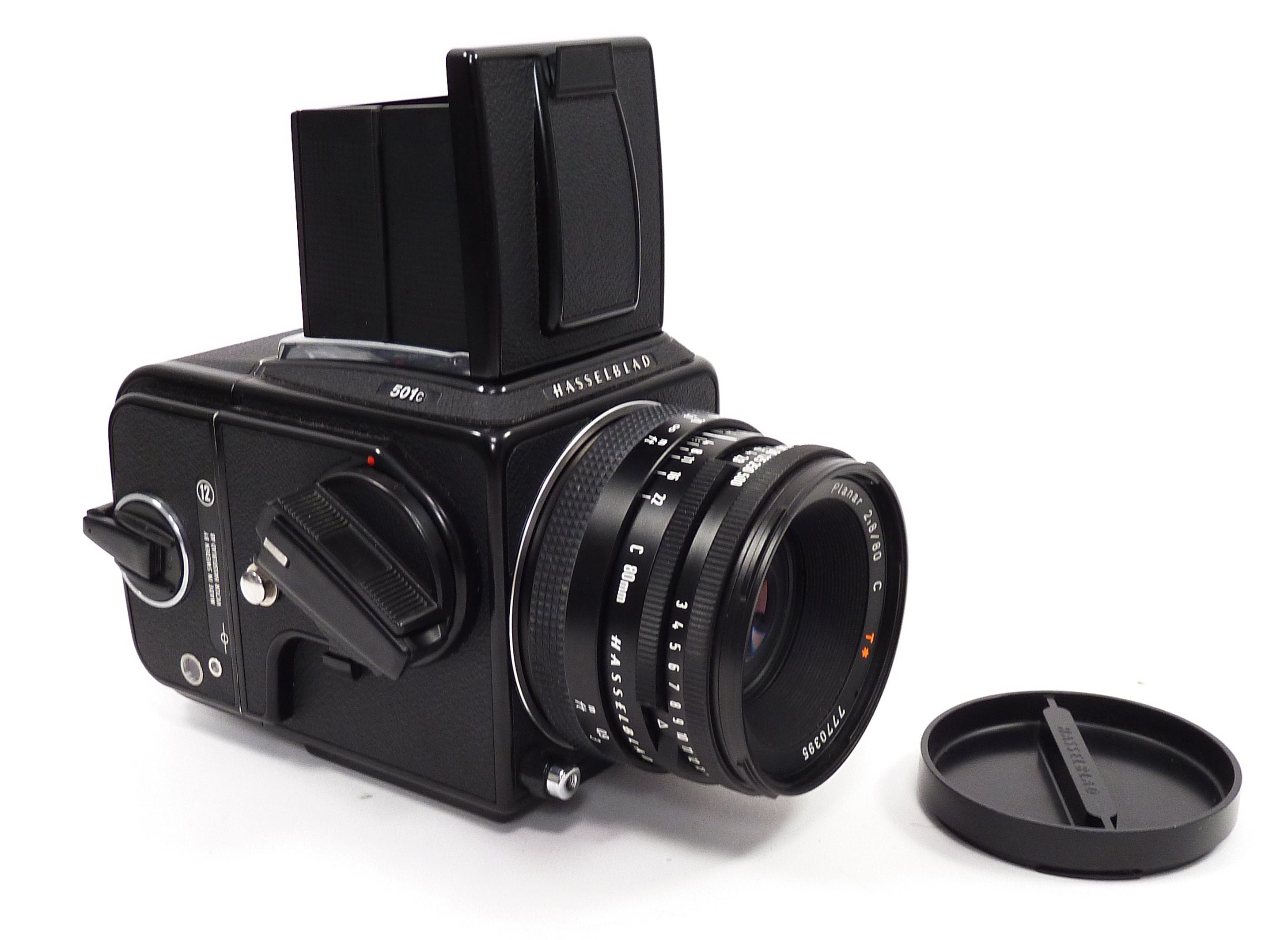 Hasselblad 501C Black with Planar 80mm f2.8 C T* Lens