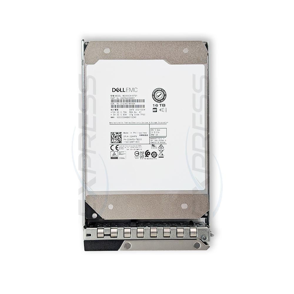24HF9 - 3.5" 16TB 7.2K SAS 12Gbps HDD | Dell