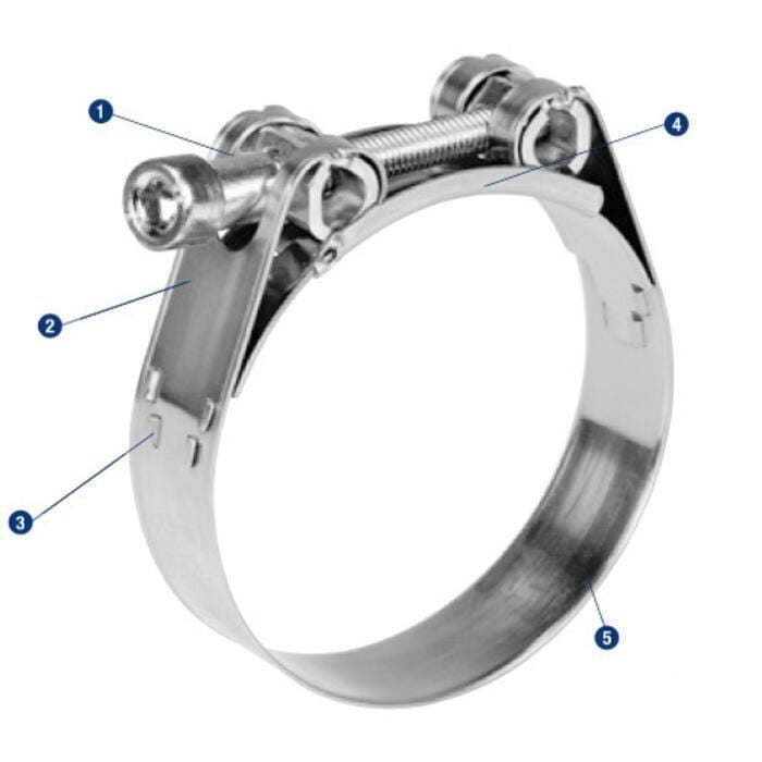 Scandvik 67022 Heavy Duty 316 Stainless Steel GBS Clamp