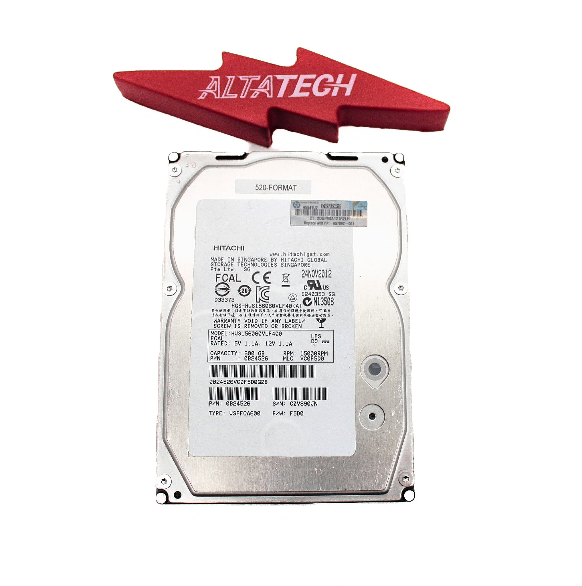 HP 657889-001 600GB 15K FC LFF 3PAR