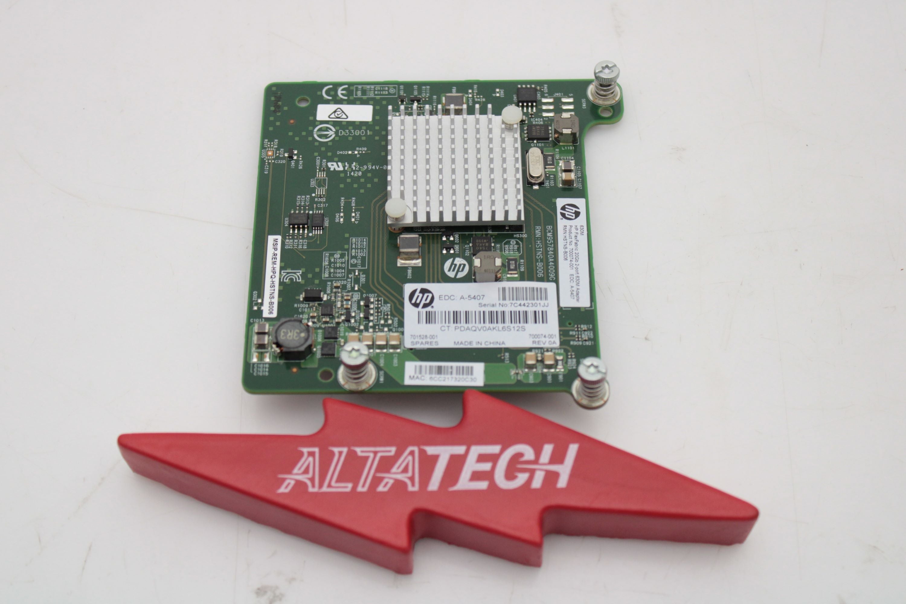 HP 700076-B21 FLEXFABRIC 20GB 2-PORT 630M ADAPTER